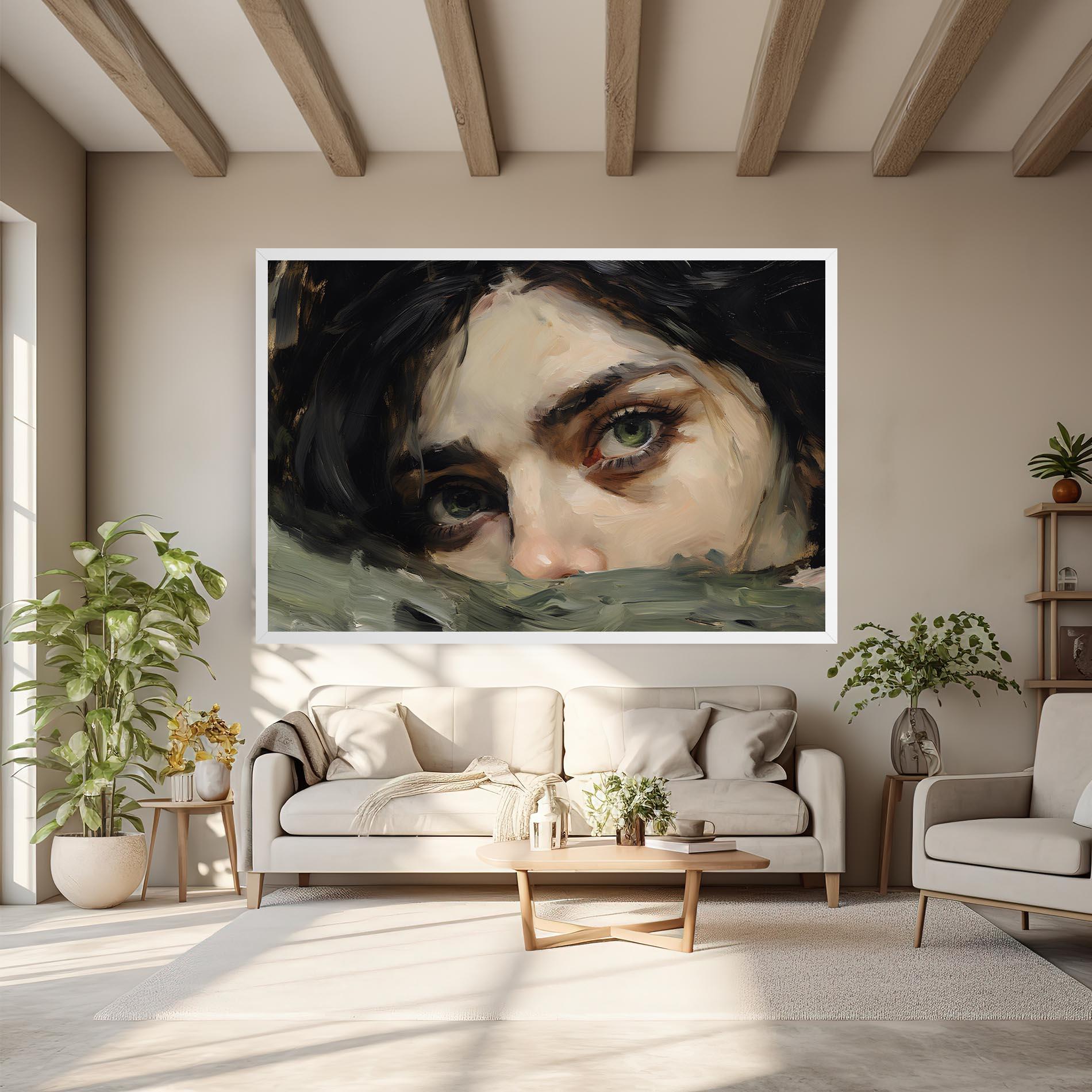 Leinwandbild Pupil Green Iris mockup 6