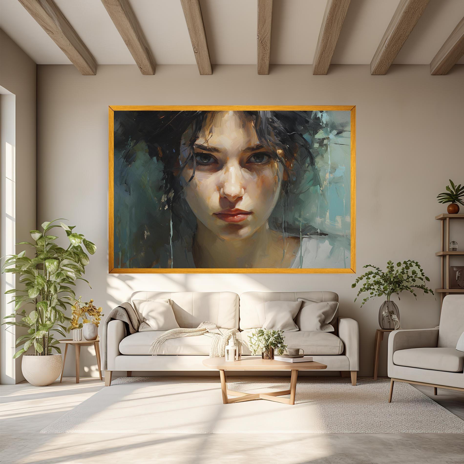 Leinwandbild Intense Portrait mockup 6