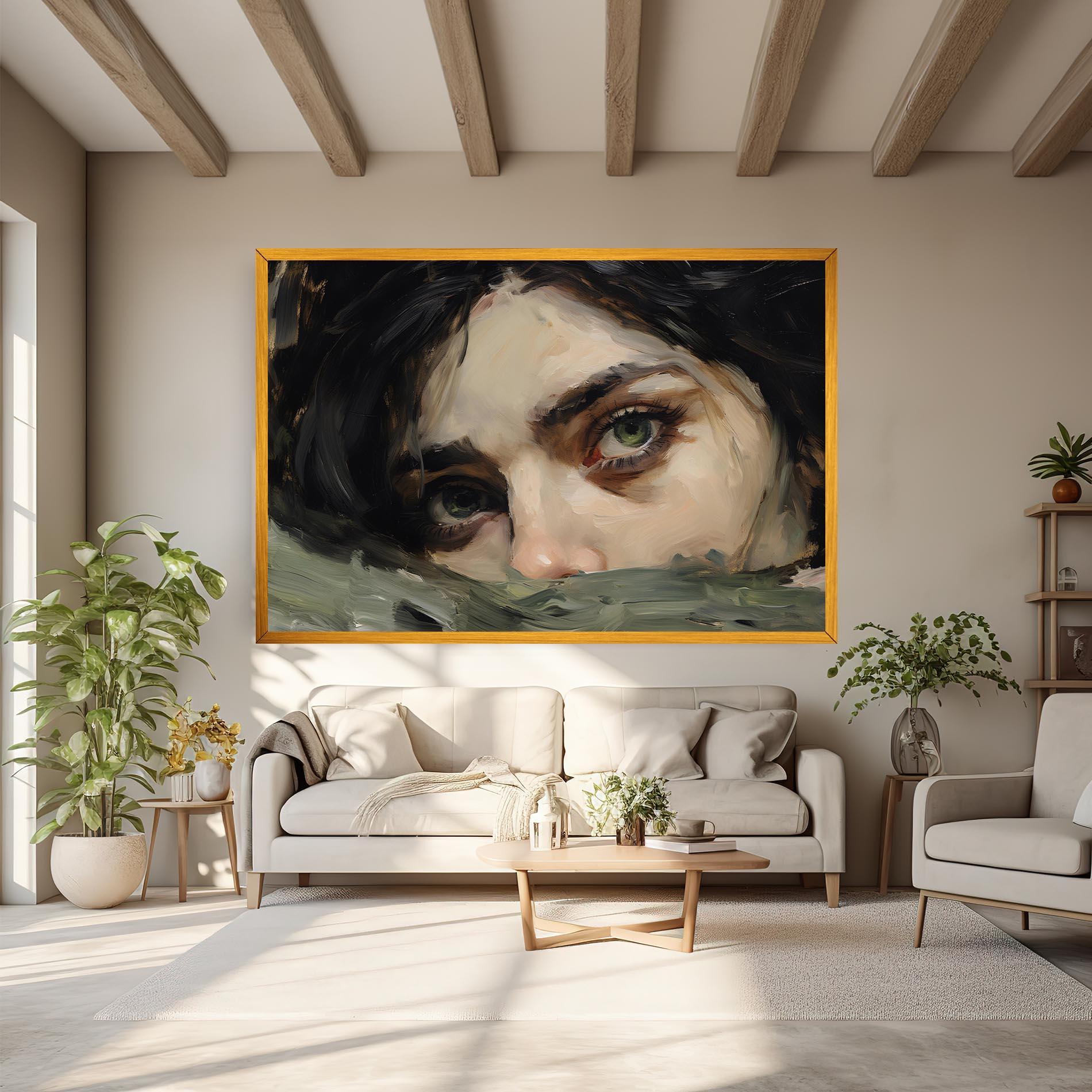 Leinwandbild Pupil Green Iris mockup 6