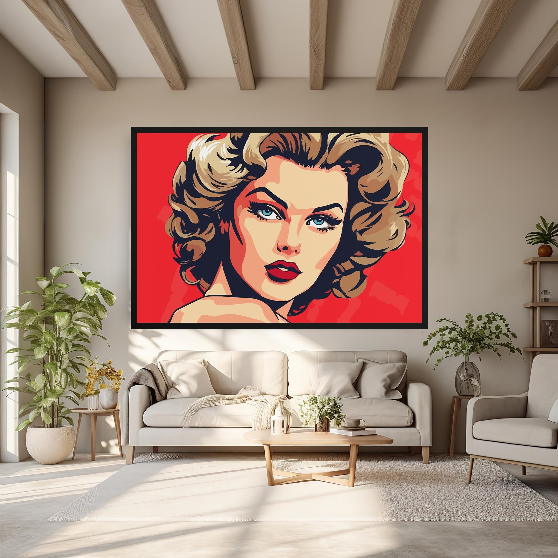 Leinwandbild Blue Eyes Portrait mockup 6