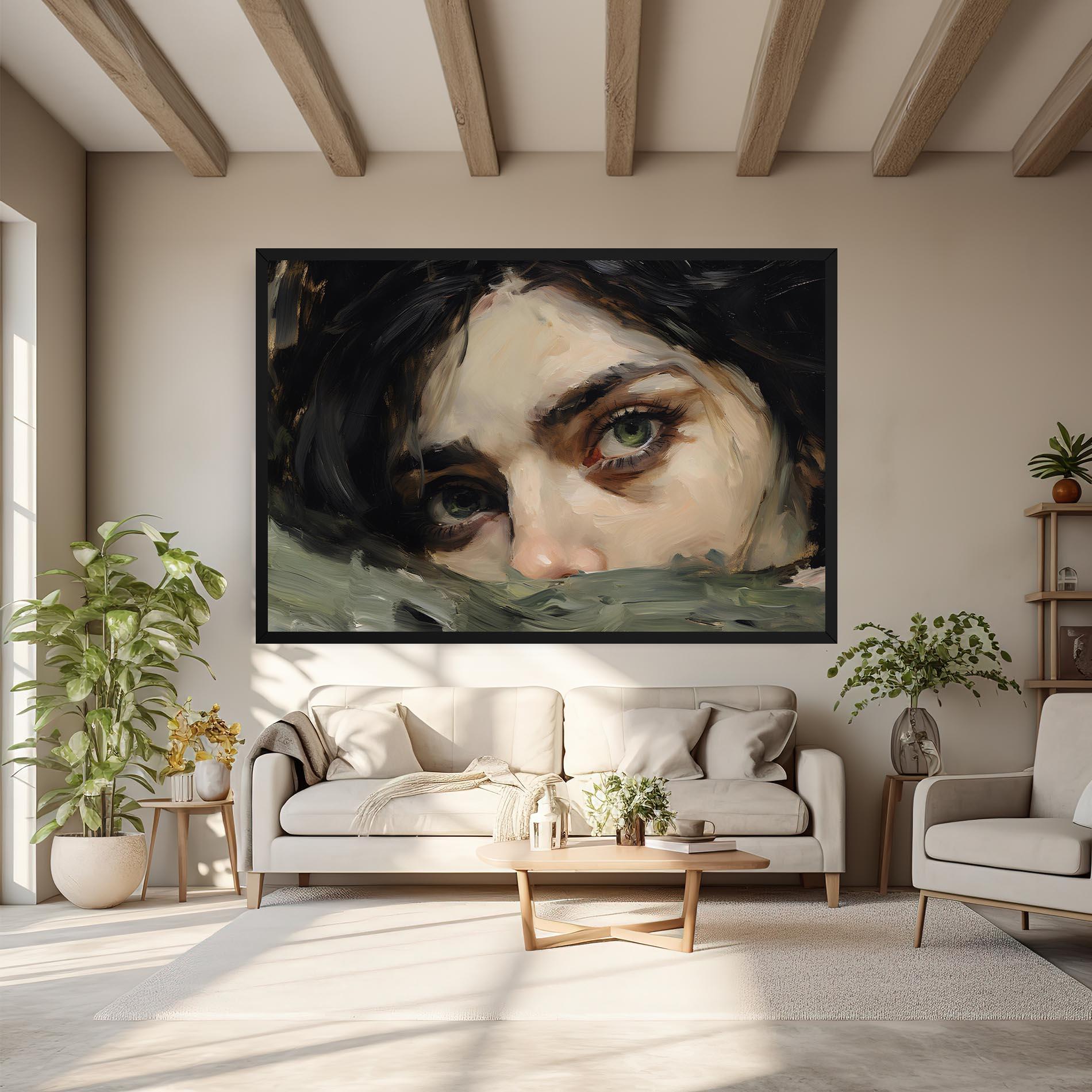 Leinwandbild Pupil Green Iris mockup 6