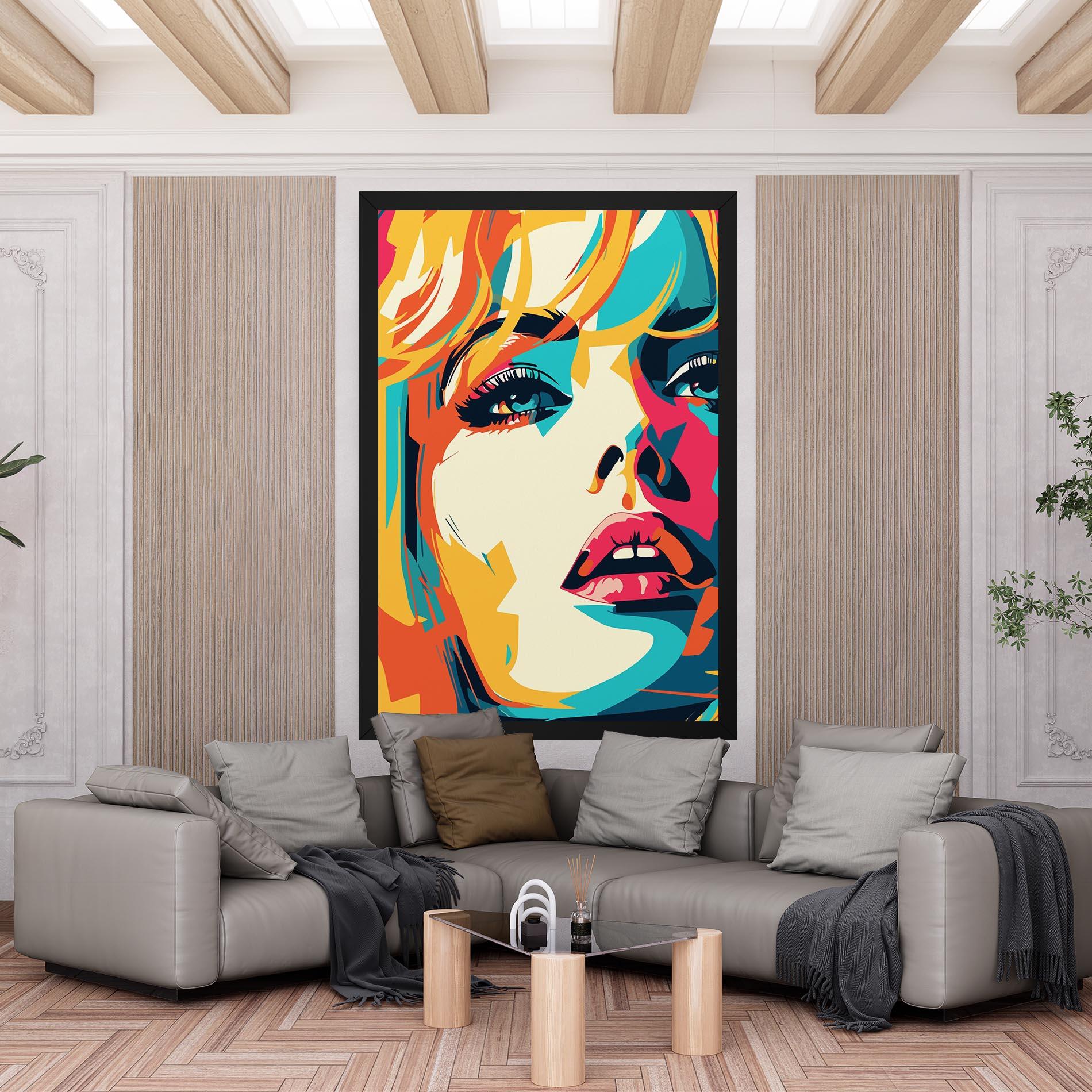 Leinwandbild Blonde Girl Portrait mockup 6