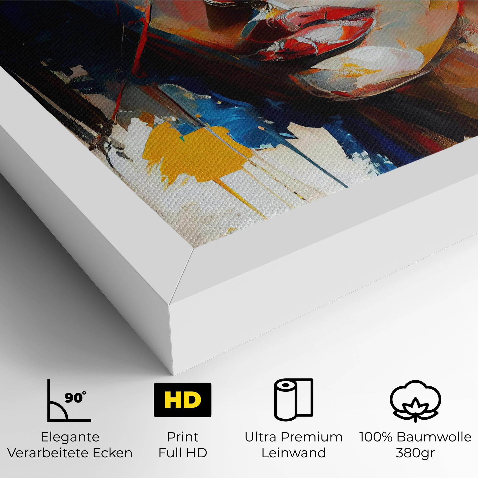 Leinwandbild Beautiful Brunette Woman mockup 4