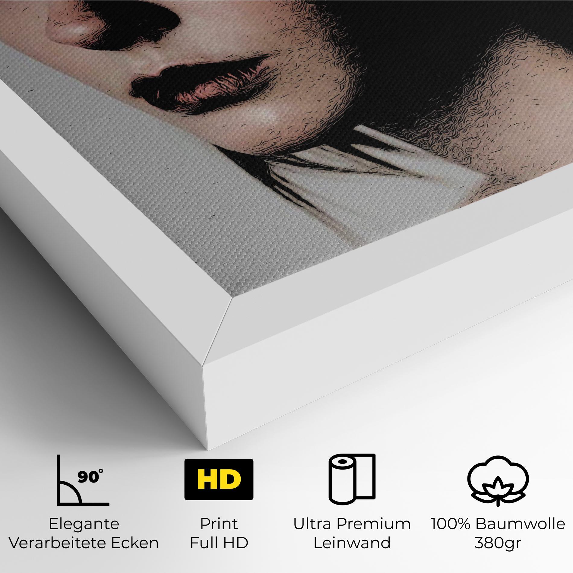 Leinwandbild Big Eyes Portrait mockup 4