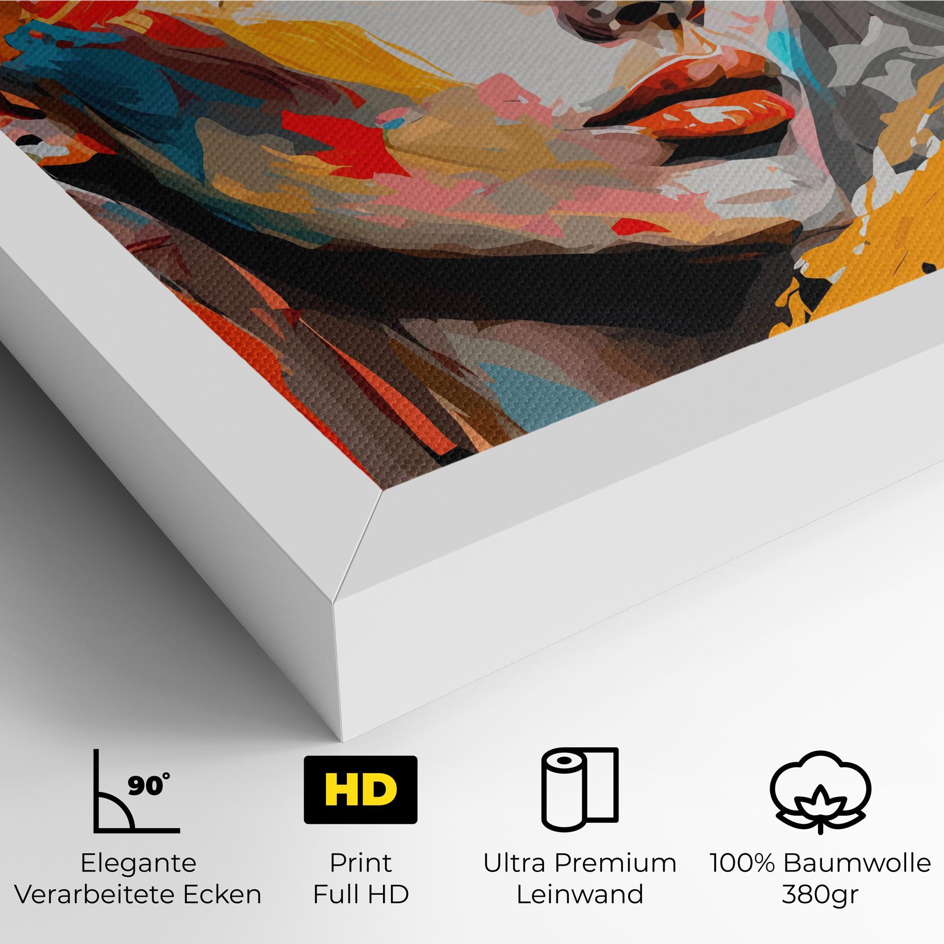 Leinwandbild Blue Eye Face mockup 4