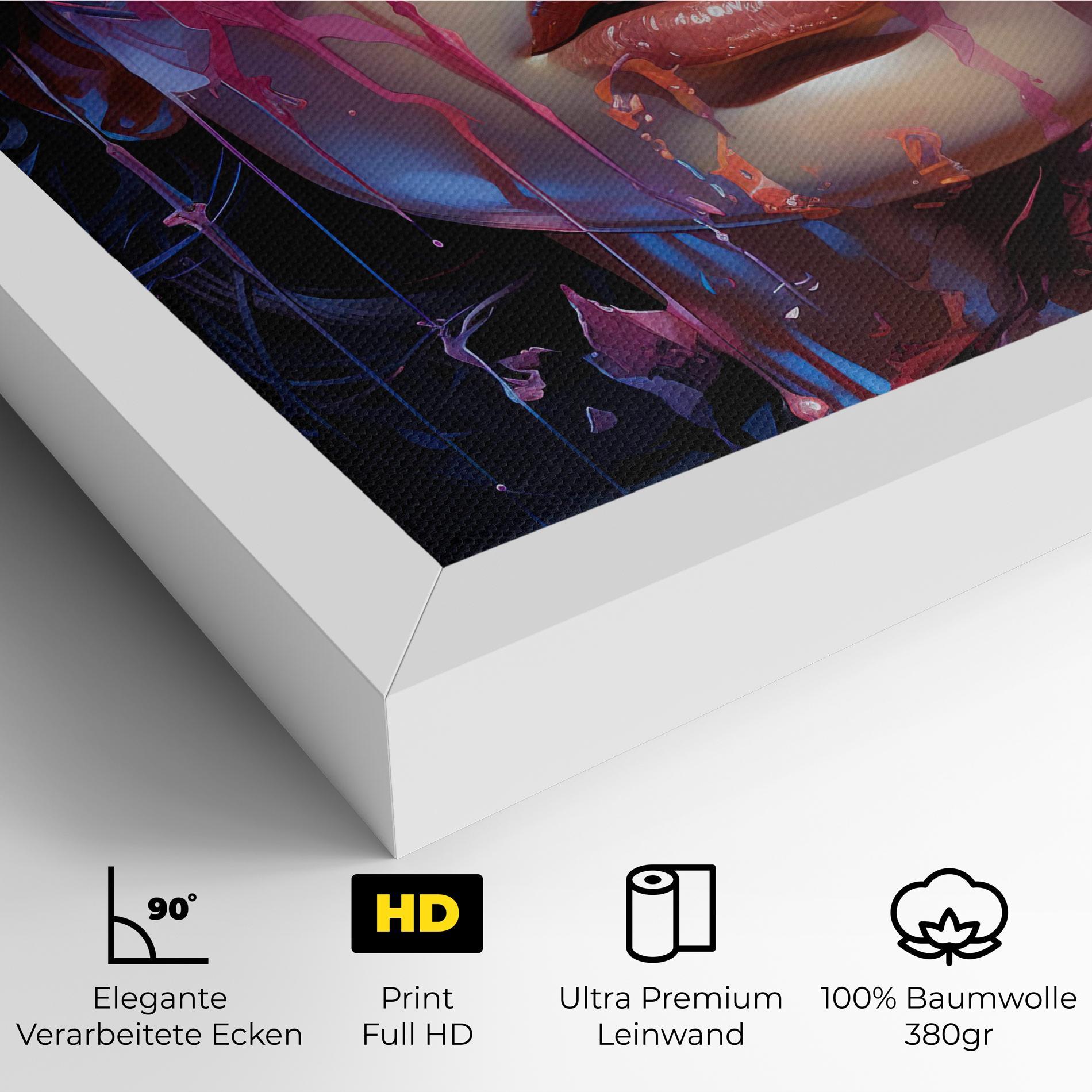 Leinwandbild Cute Purple Girl mockup 4