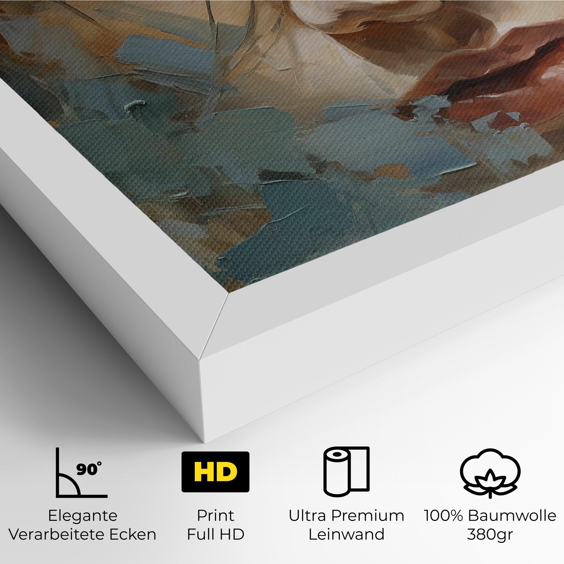 Leinwandbild Expressive Portrait mockup 4