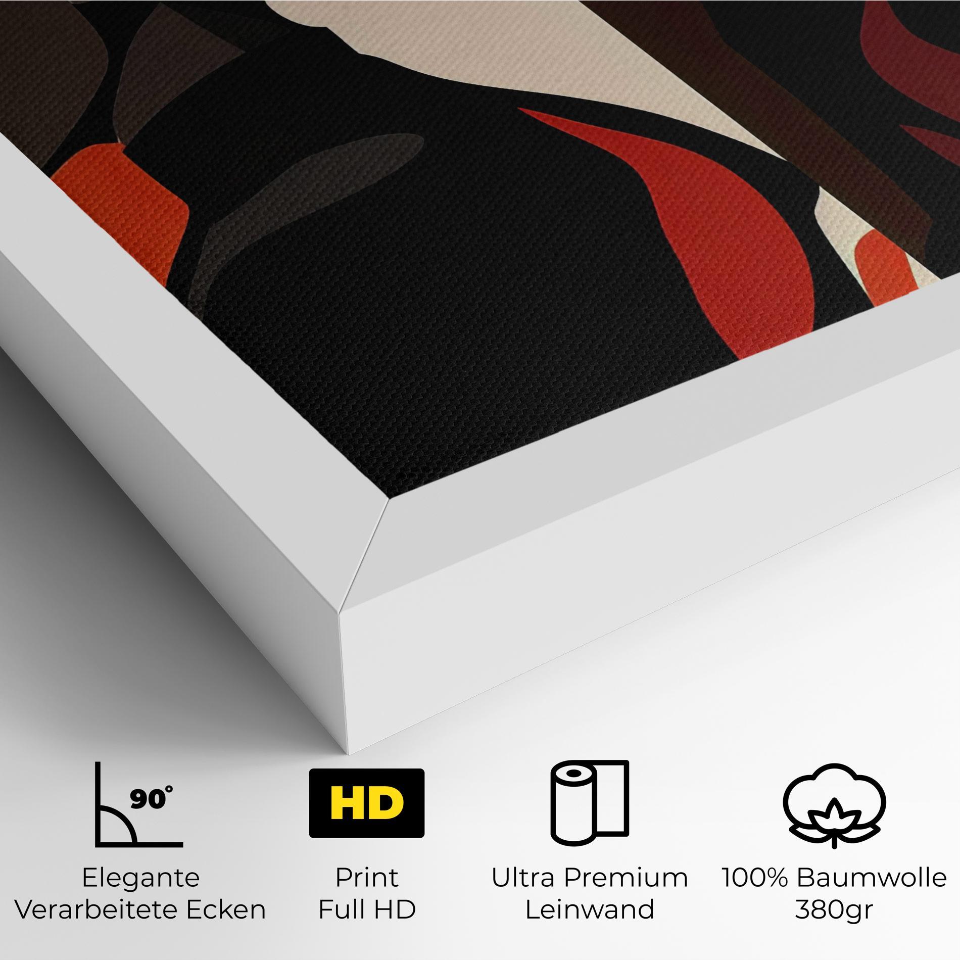 Leinwandbild Graphical Portrait mockup 4