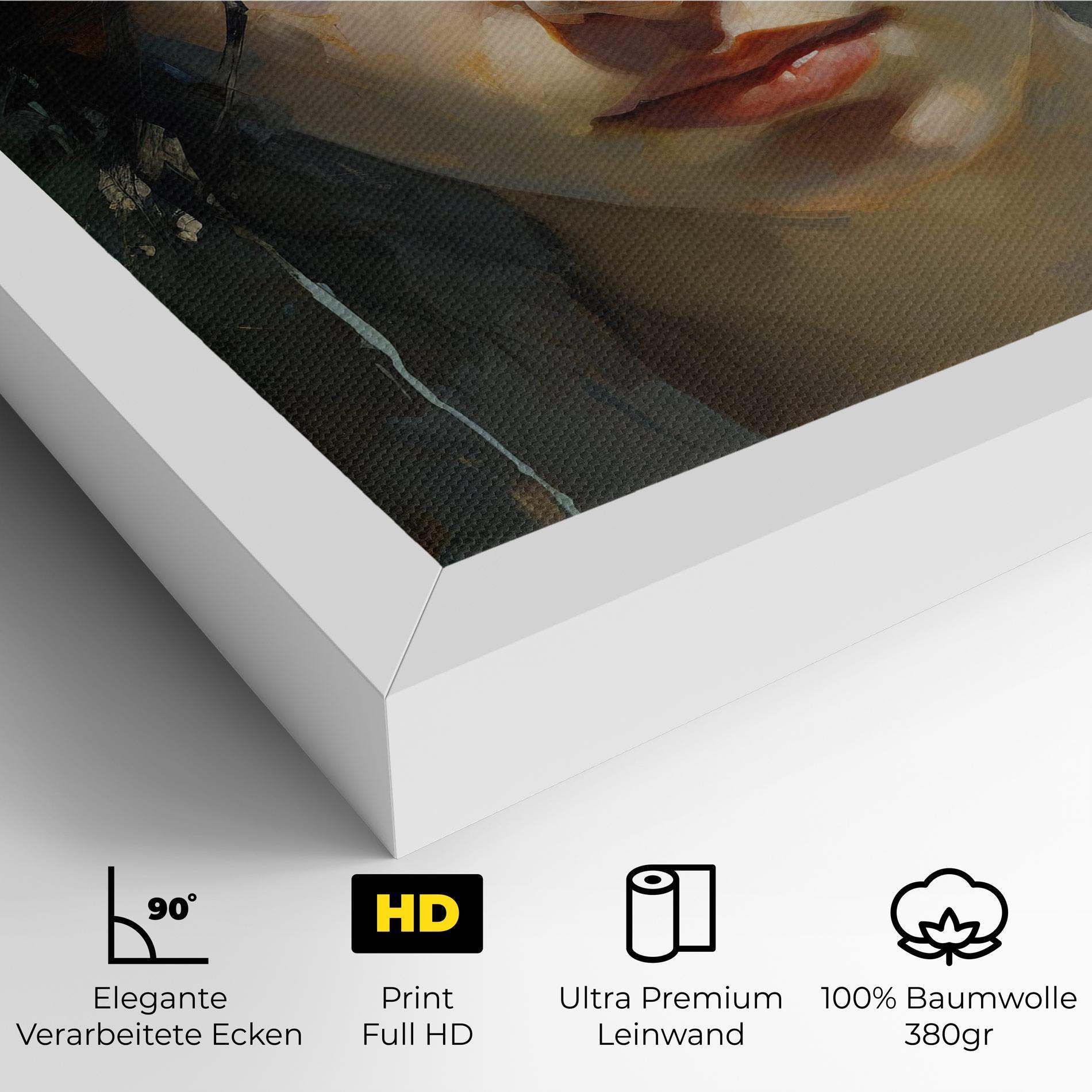 Leinwandbild Intense Portrait mockup 4