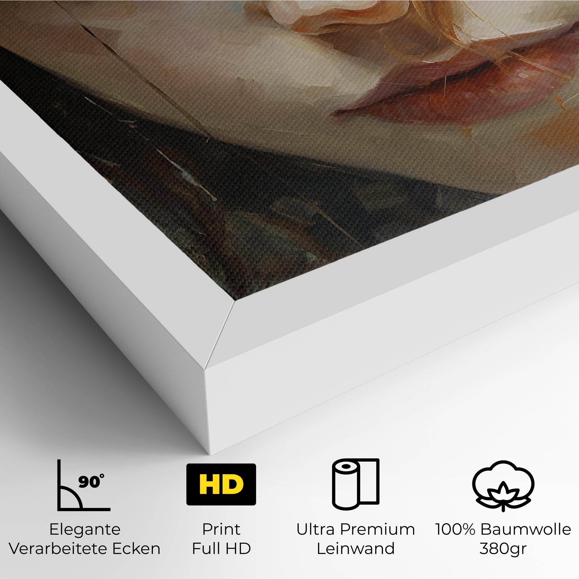 Leinwandbild Portrait Oil Painting mockup 4