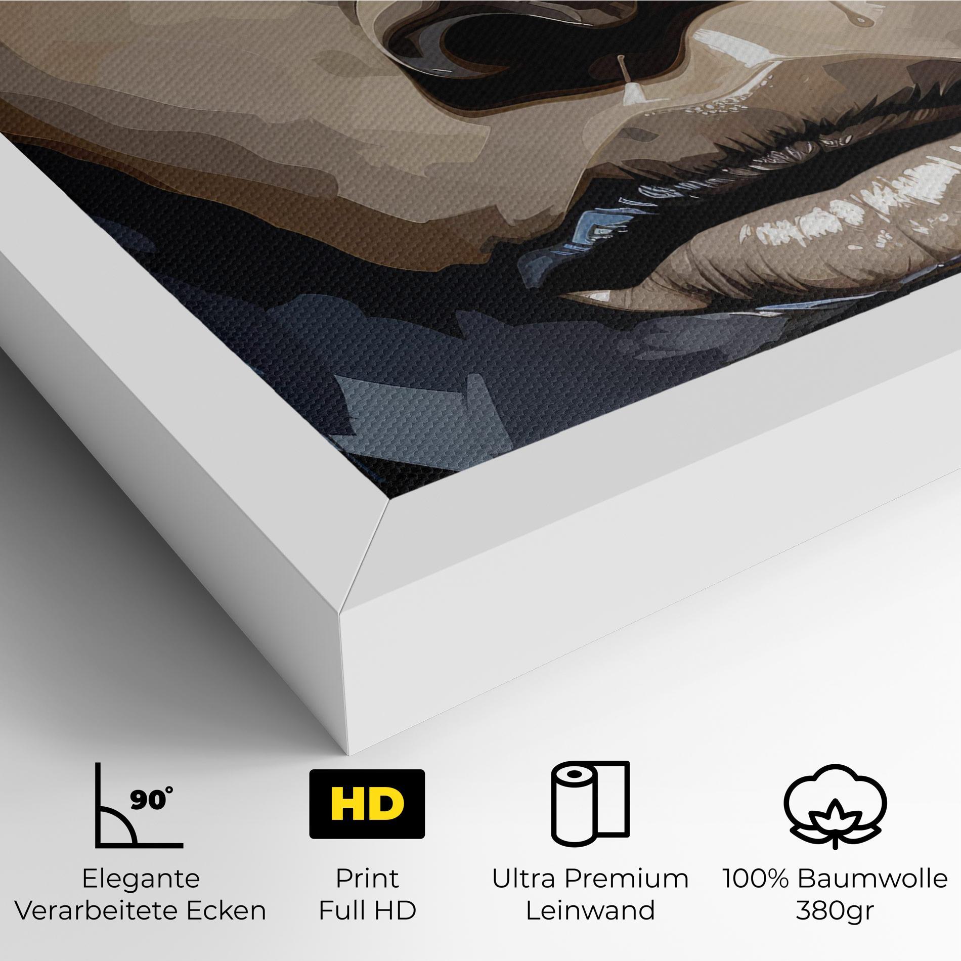 Leinwandbild Pretty Girl Portrait mockup 4