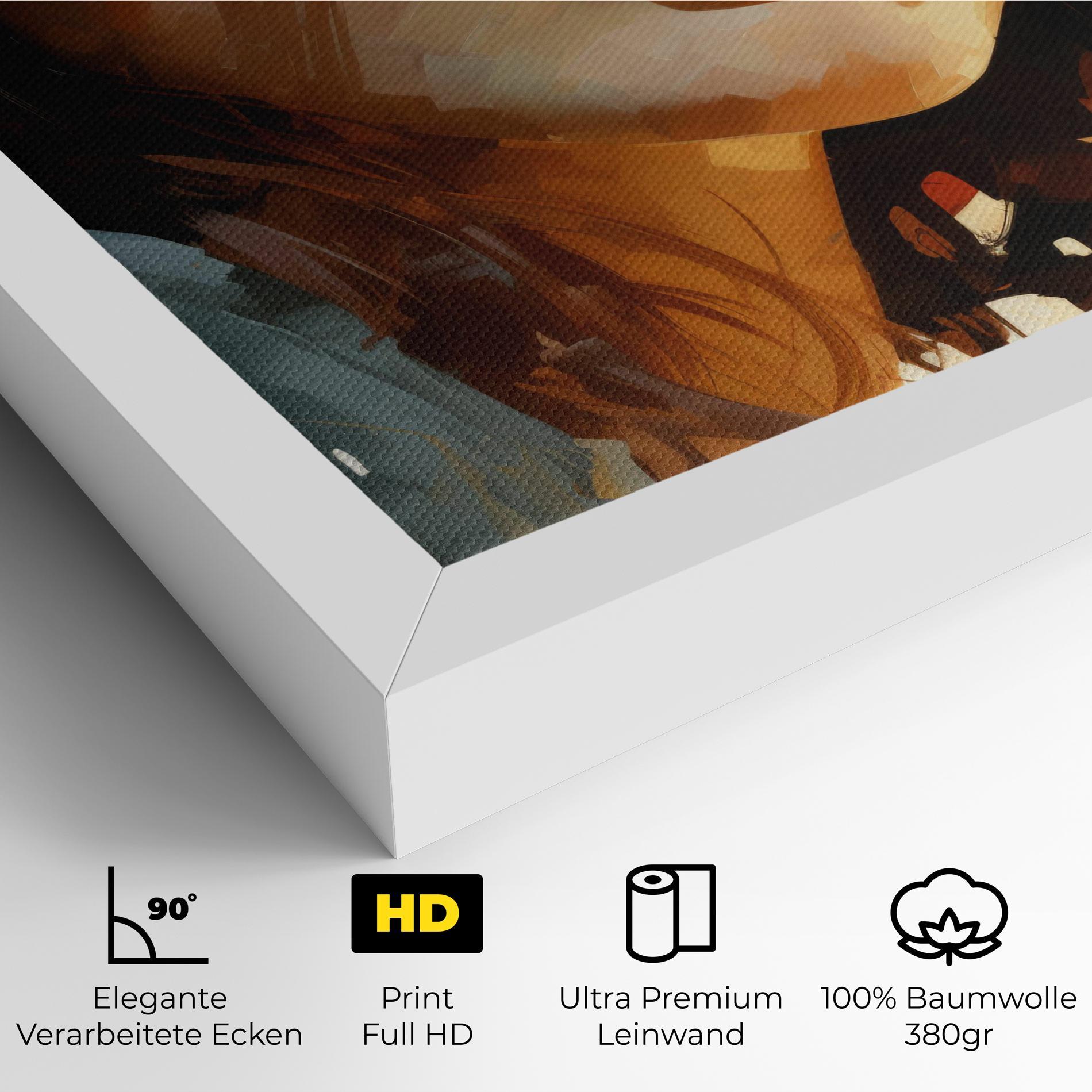 Leinwandbild Pretty Woman Portrait mockup 4