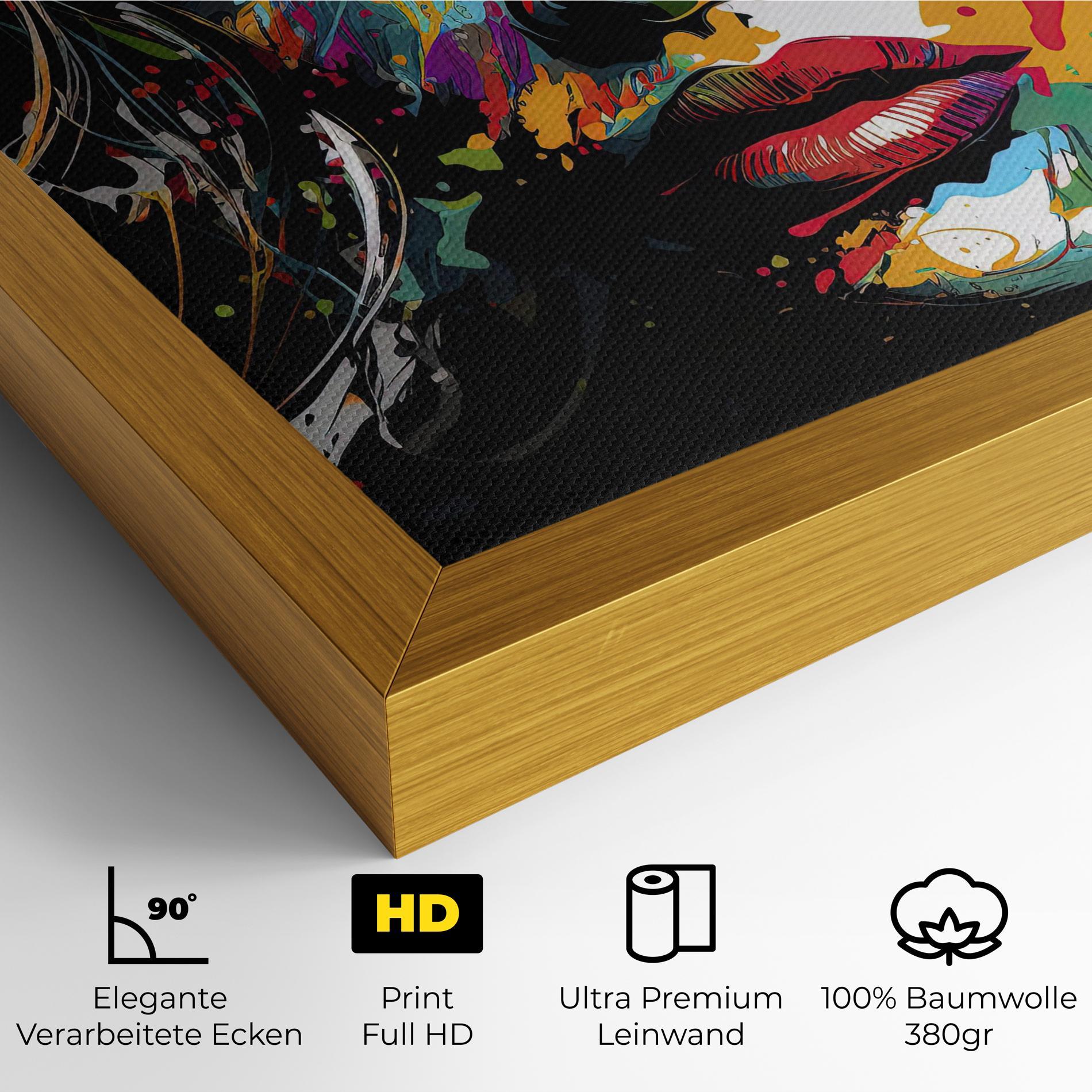 Leinwandbild Abstract Stylish Portrait mockup 4