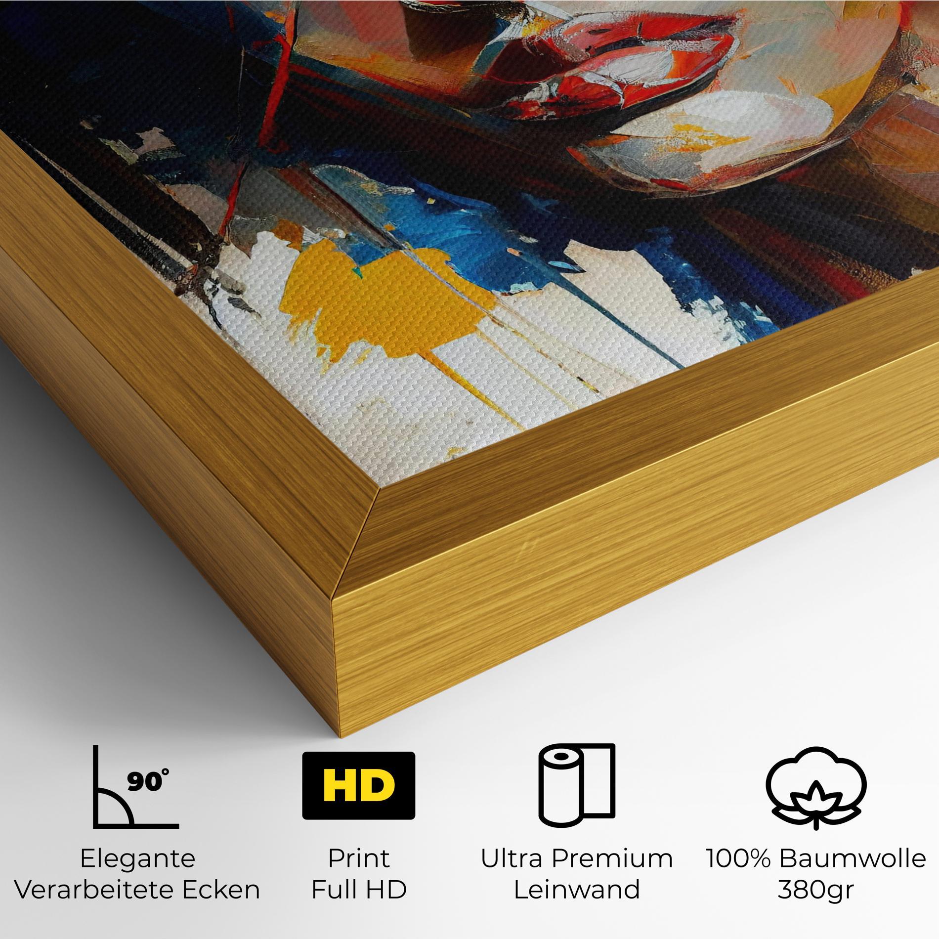 Leinwandbild Beautiful Brunette Woman mockup 4