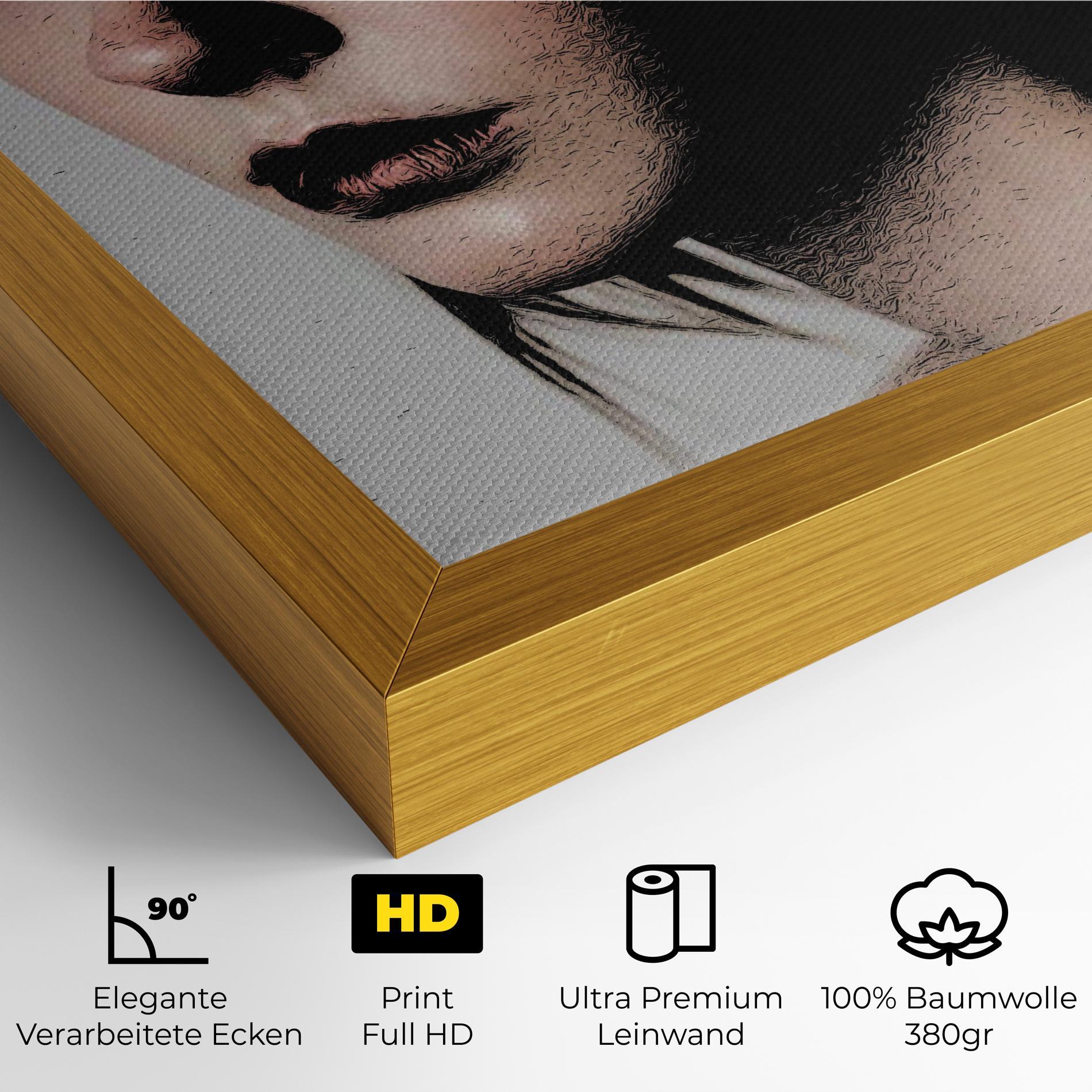 Leinwandbild Big Eyes Portrait mockup 4