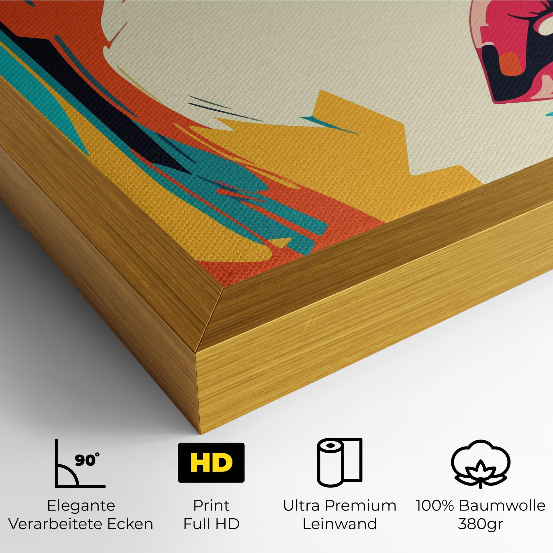 Leinwandbild Blonde Girl Portrait mockup 4