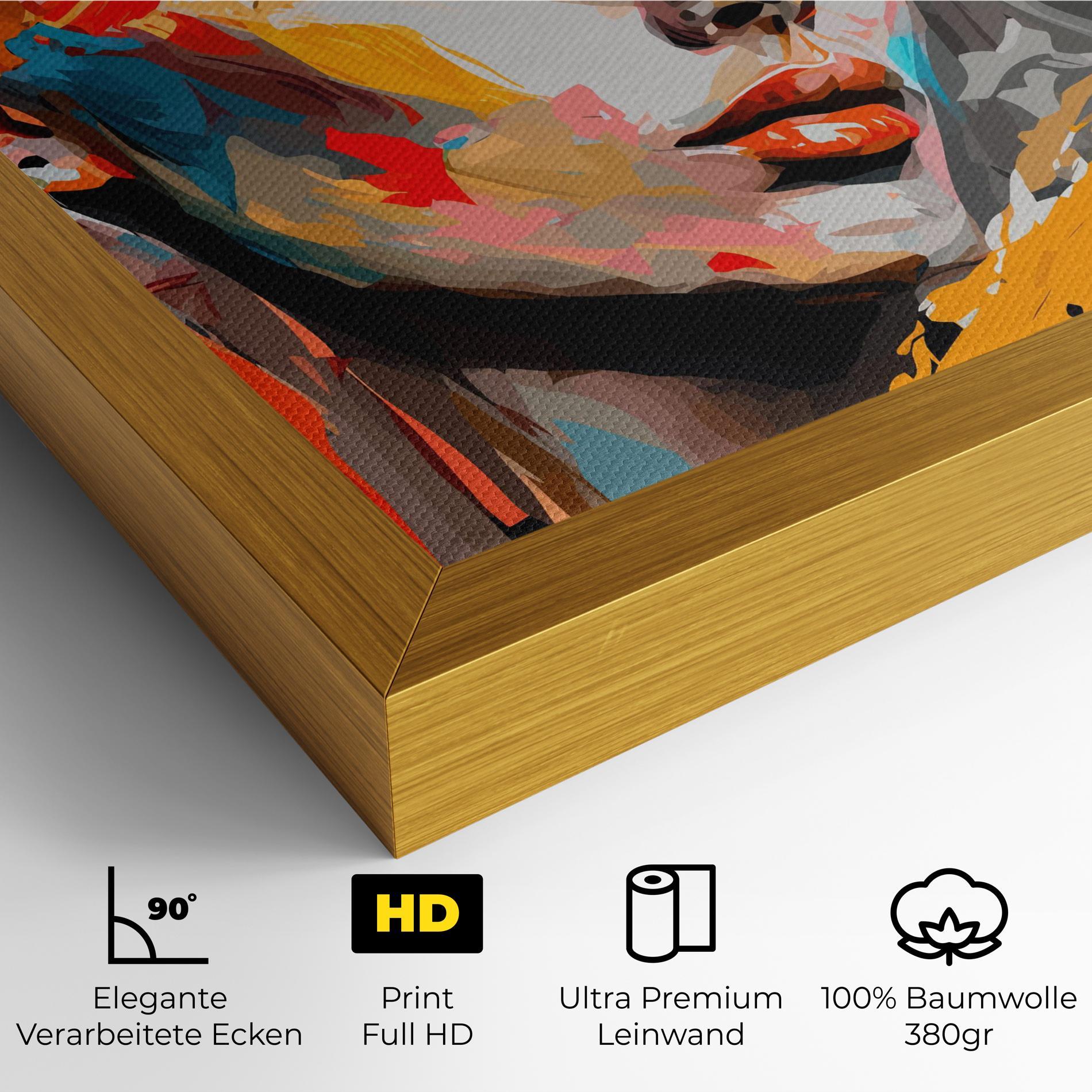 Leinwandbild Blue Eye Face mockup 4