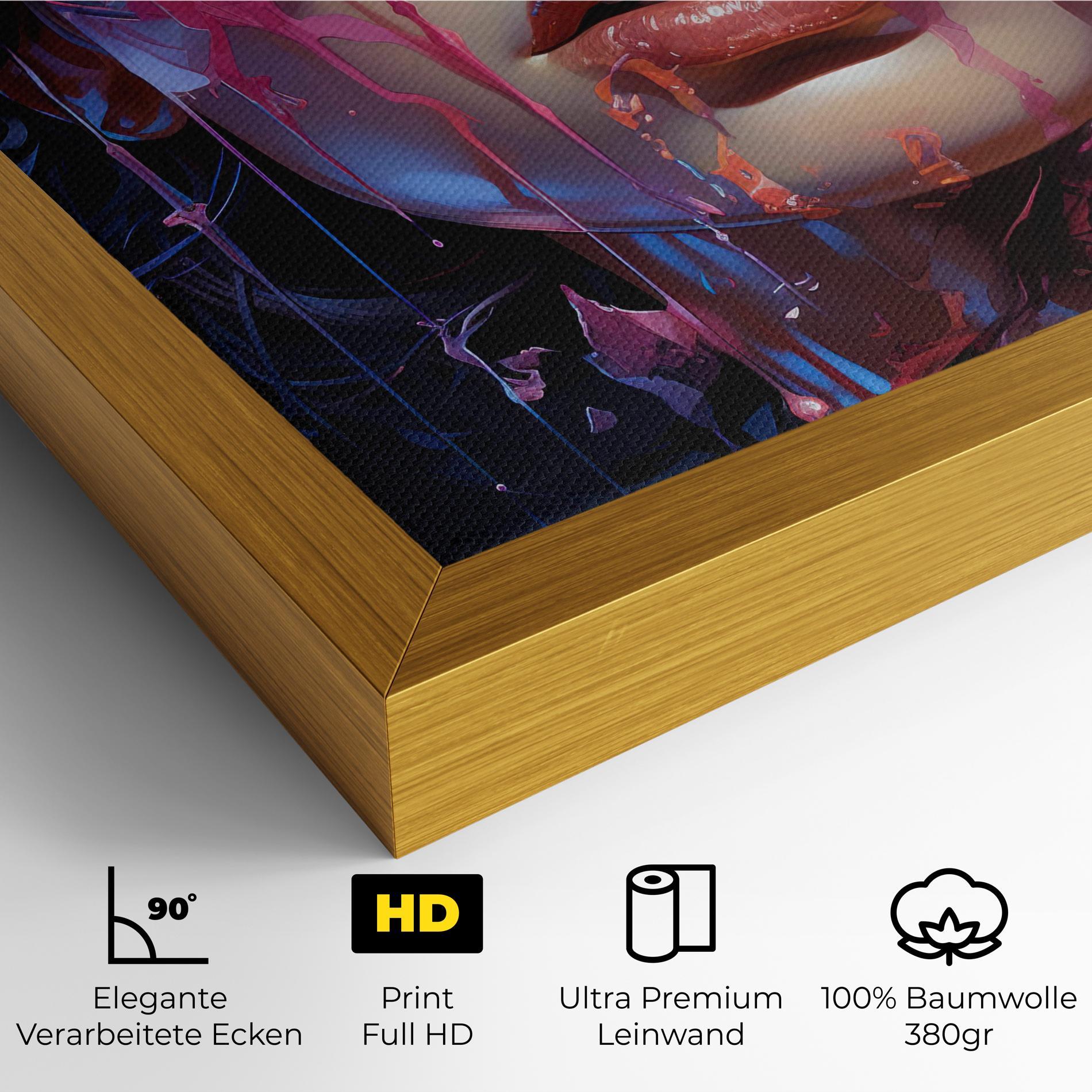 Leinwandbild Cute Purple Girl mockup 4