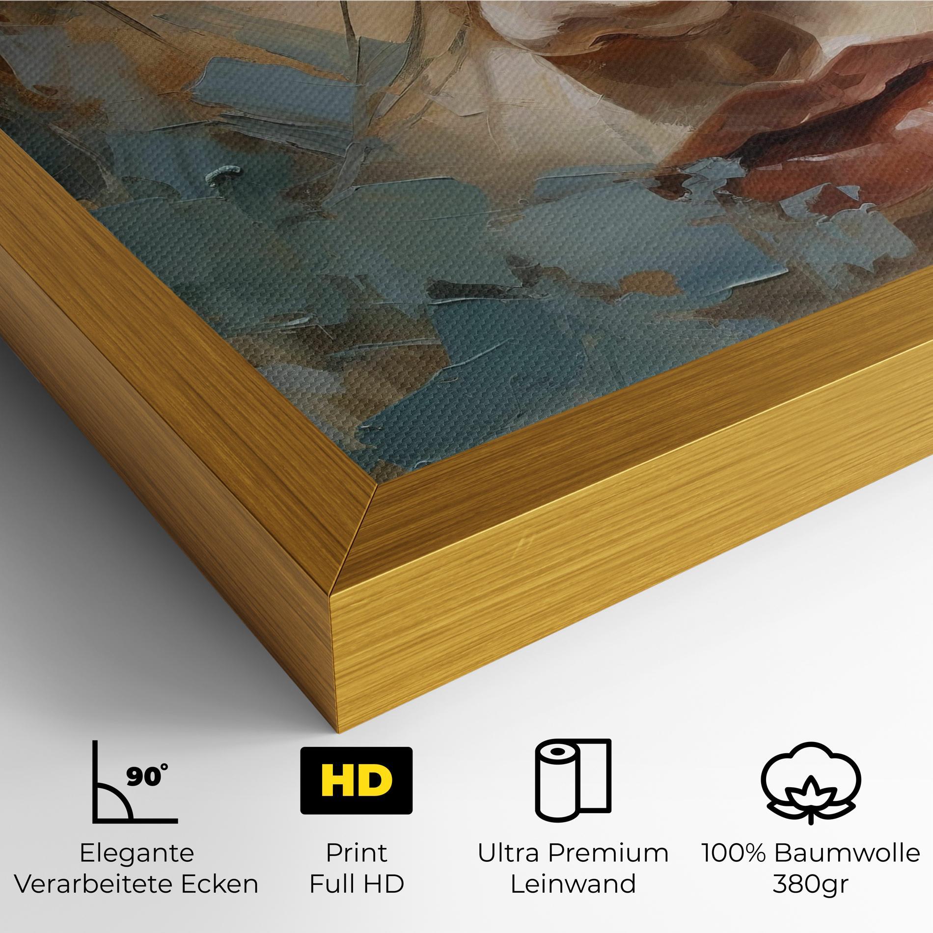 Leinwandbild Expressive Portrait mockup 4