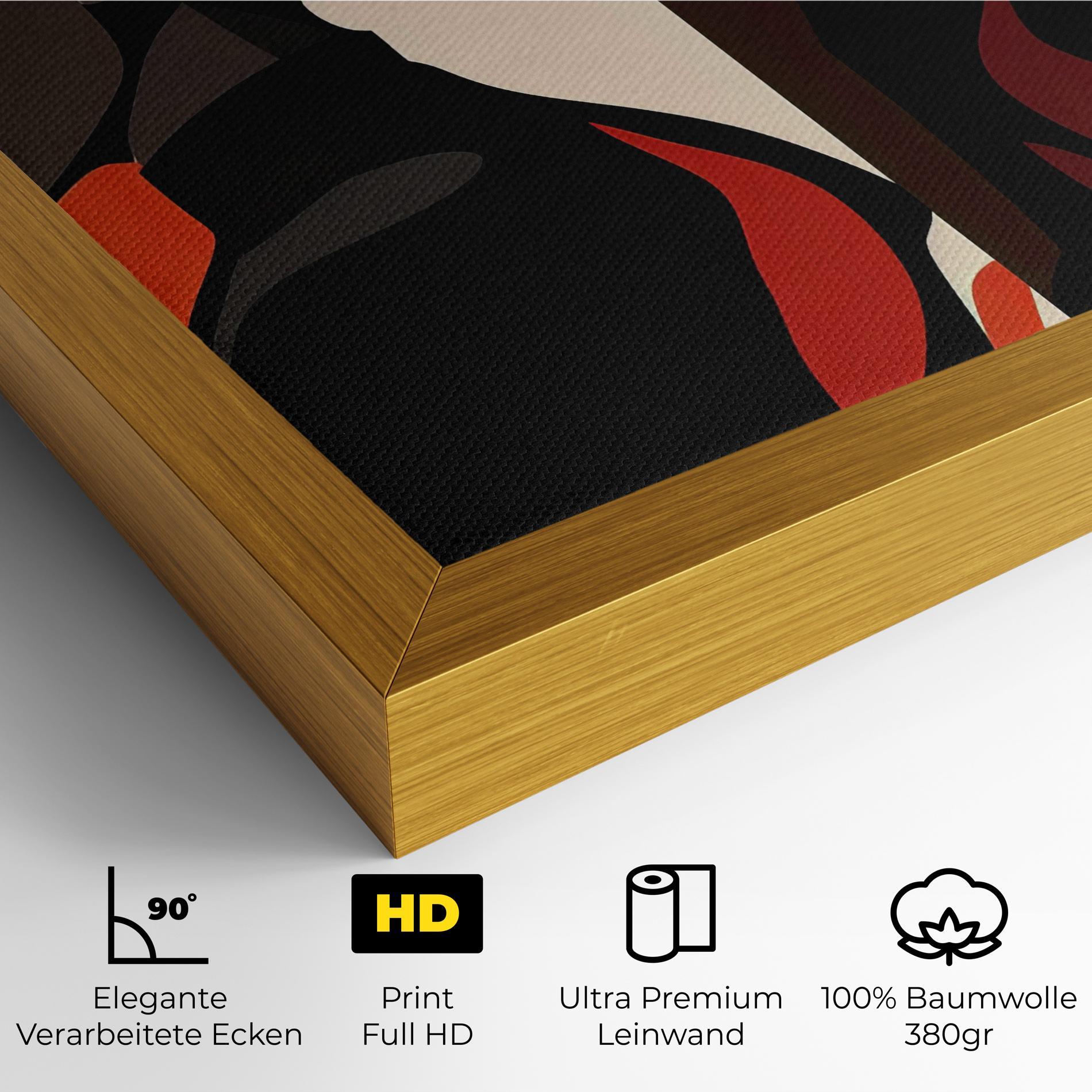 Leinwandbild Graphical Portrait mockup 4