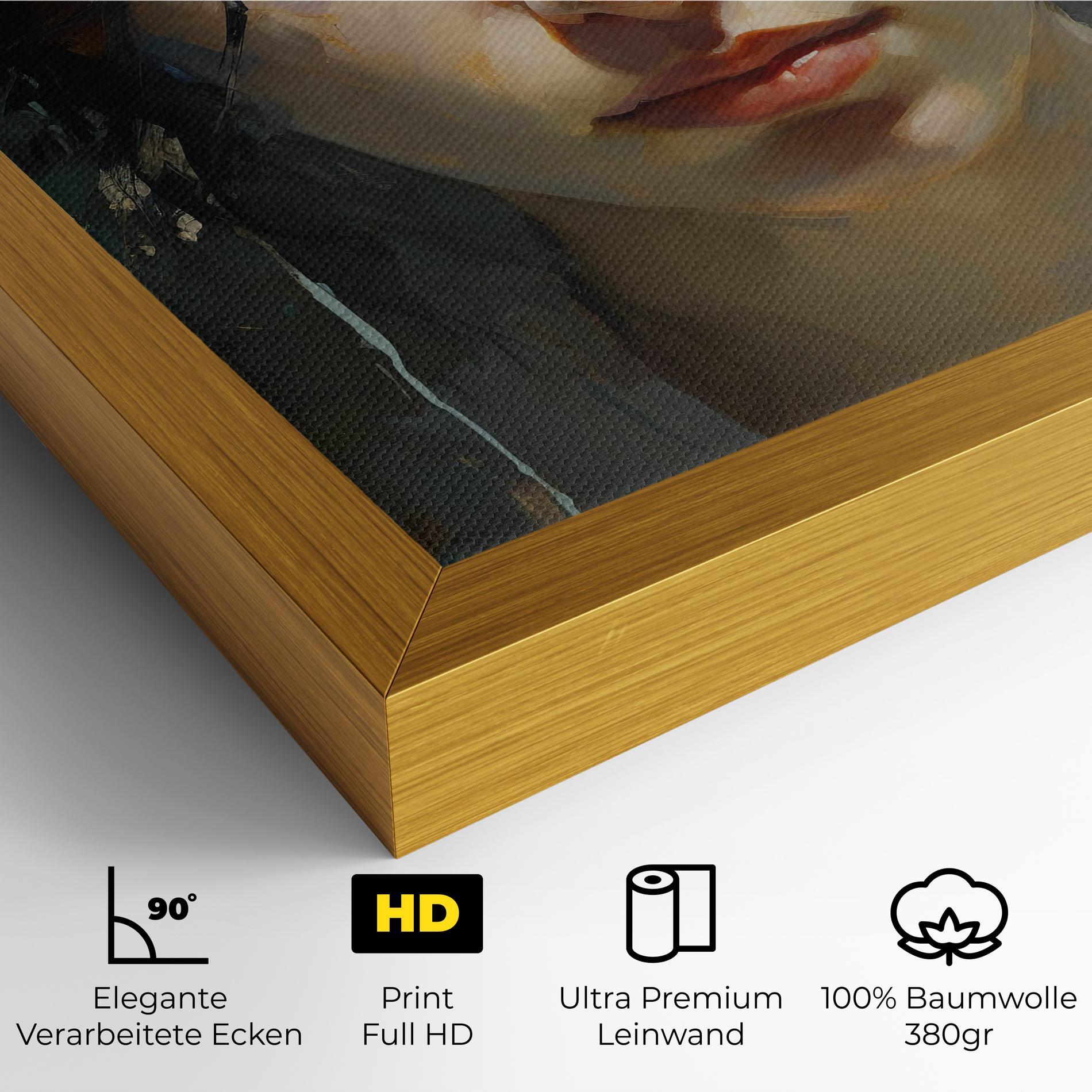 Leinwandbild Intense Portrait mockup 4