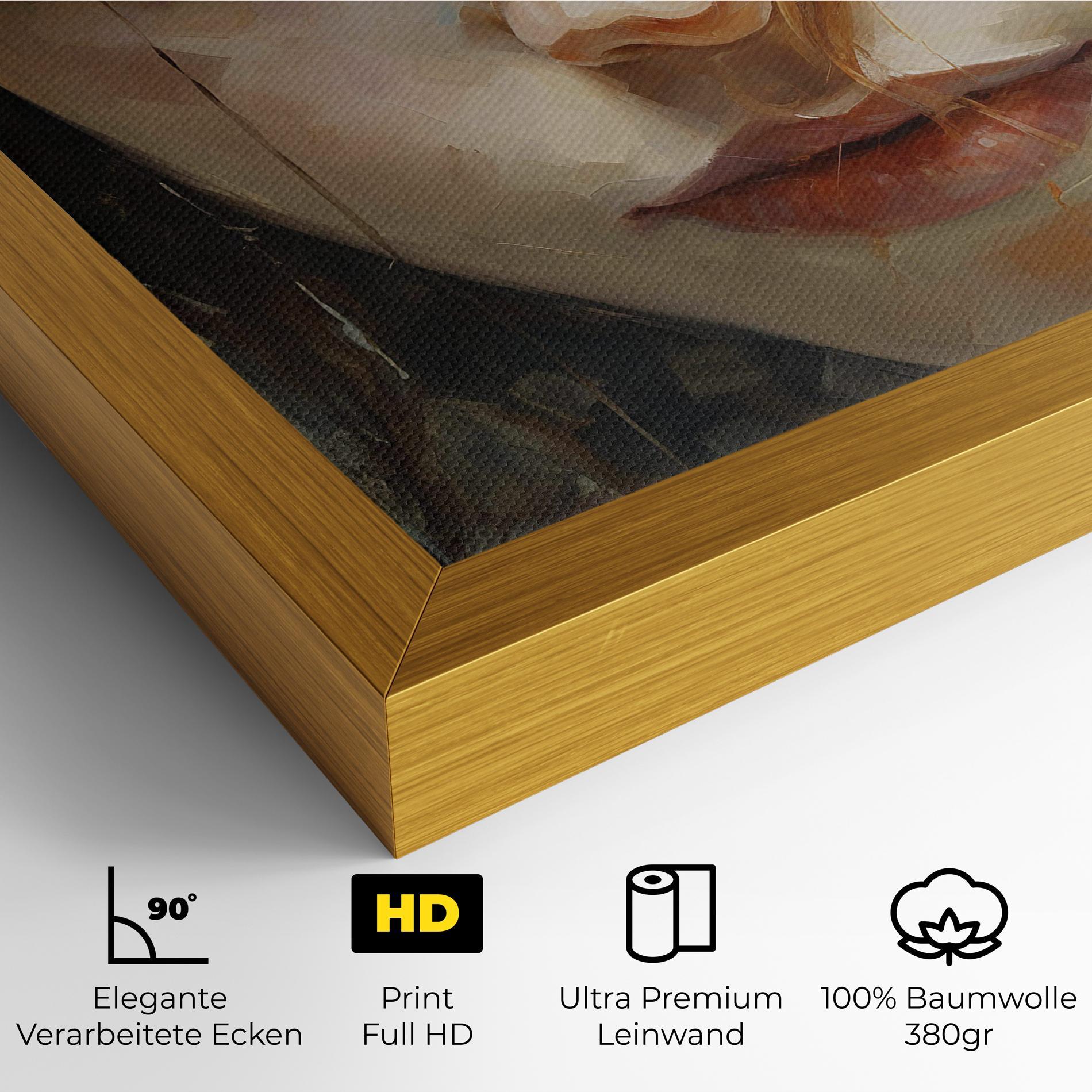 Leinwandbild Portrait Oil Painting mockup 4