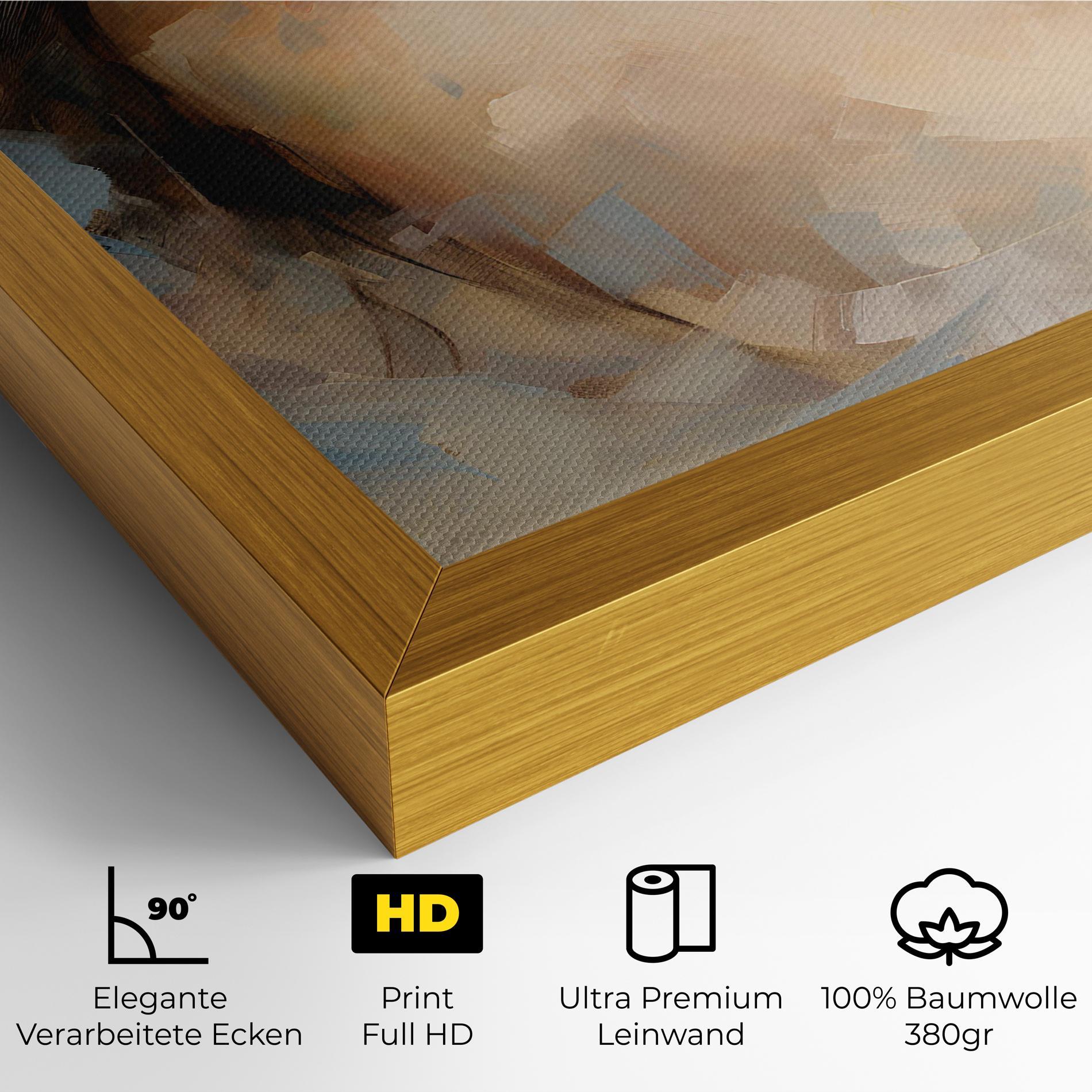 Leinwandbild Pupil Blue Iris mockup 4