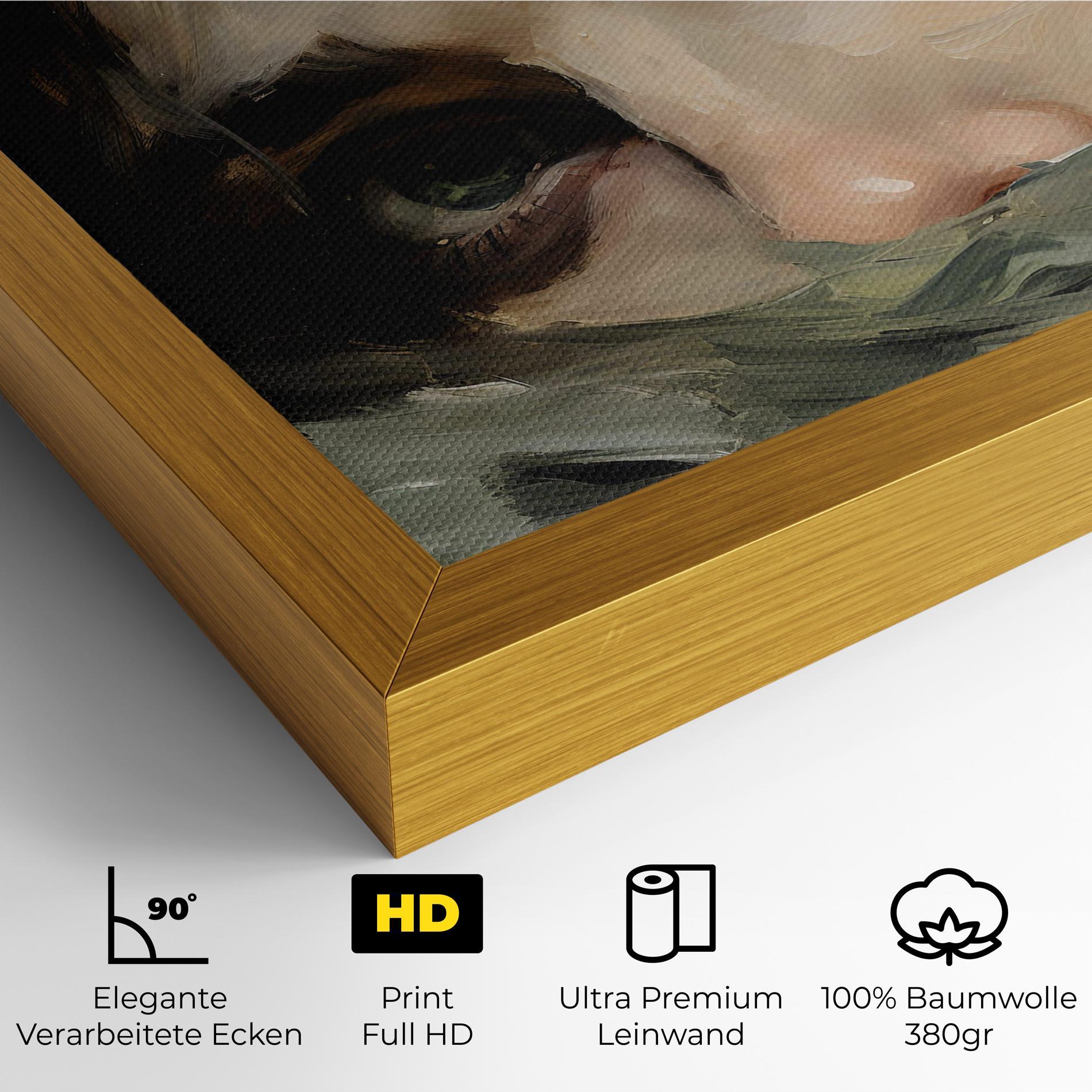 Leinwandbild Pupil Green Iris mockup 4