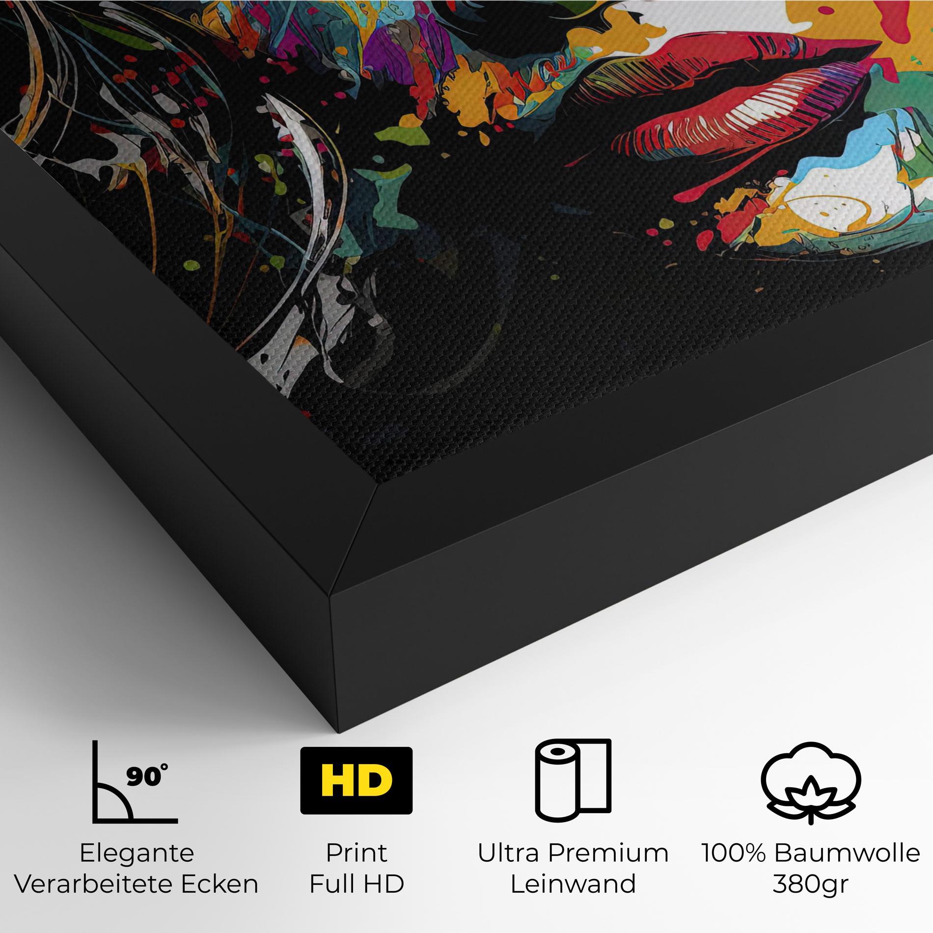 Leinwandbild Abstract Stylish Portrait mockup 4