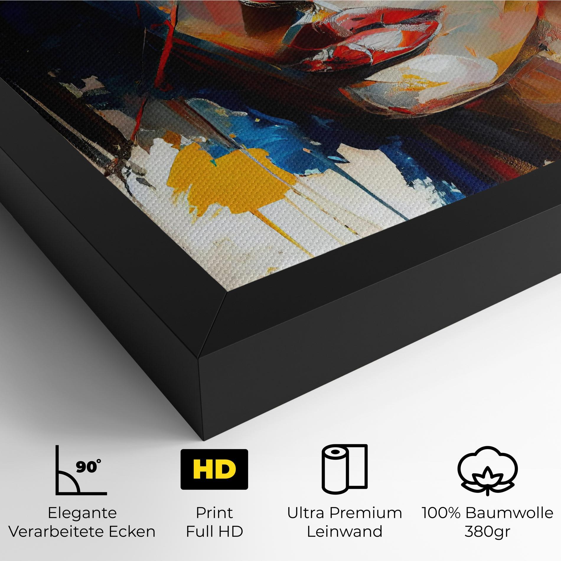 Leinwandbild Beautiful Brunette Woman mockup 4