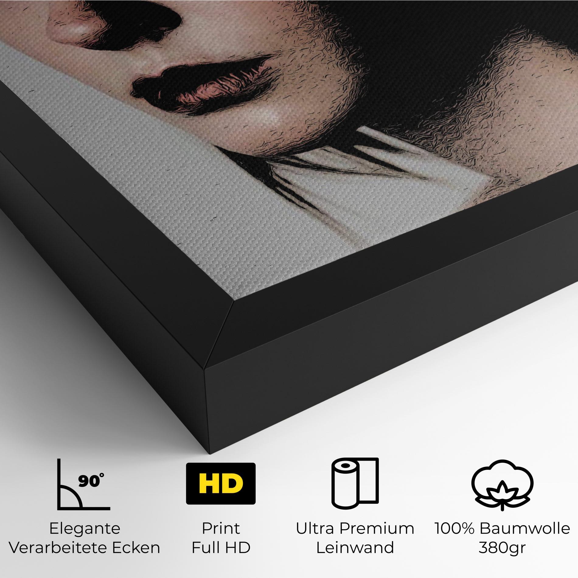 Leinwandbild Big Eyes Portrait mockup 4