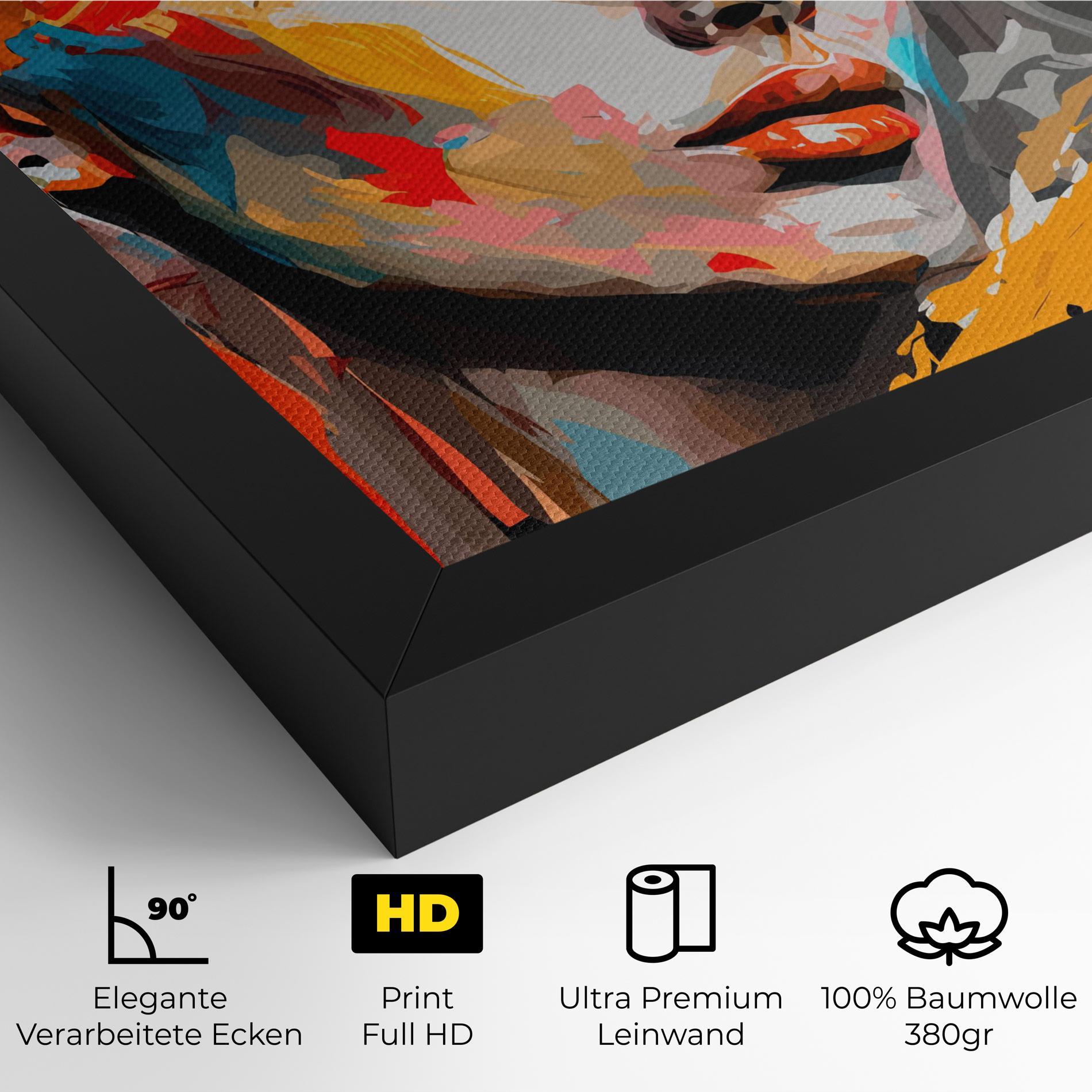 Leinwandbild Blue Eye Face mockup 4