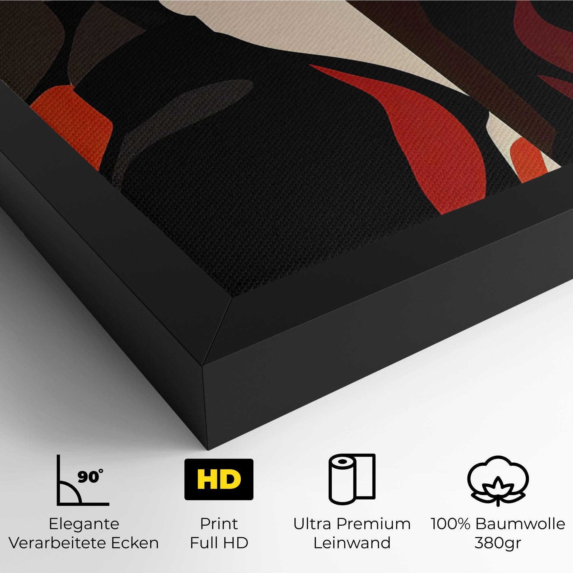 Leinwandbild Graphical Portrait mockup 4