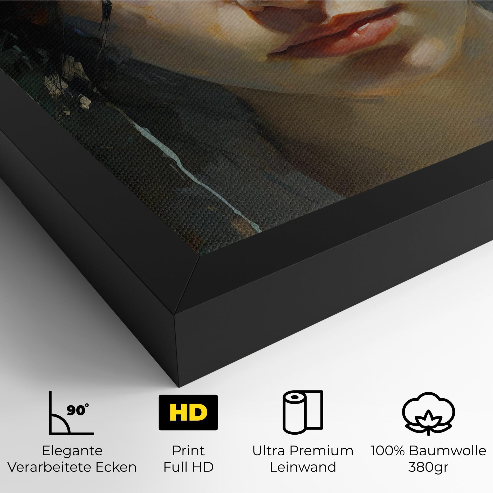 Leinwandbild Intense Portrait mockup 4