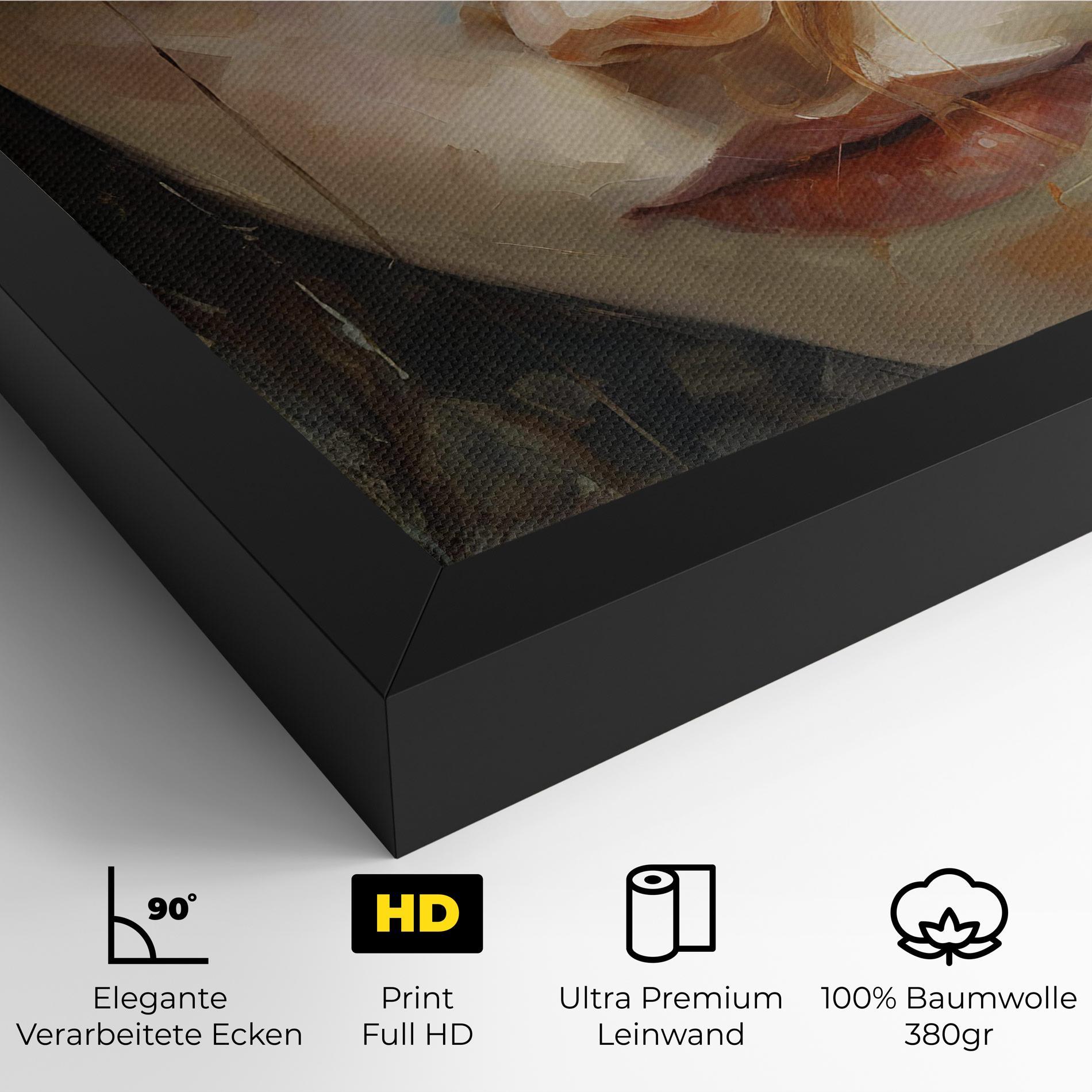 Leinwandbild Portrait Oil Painting mockup 4