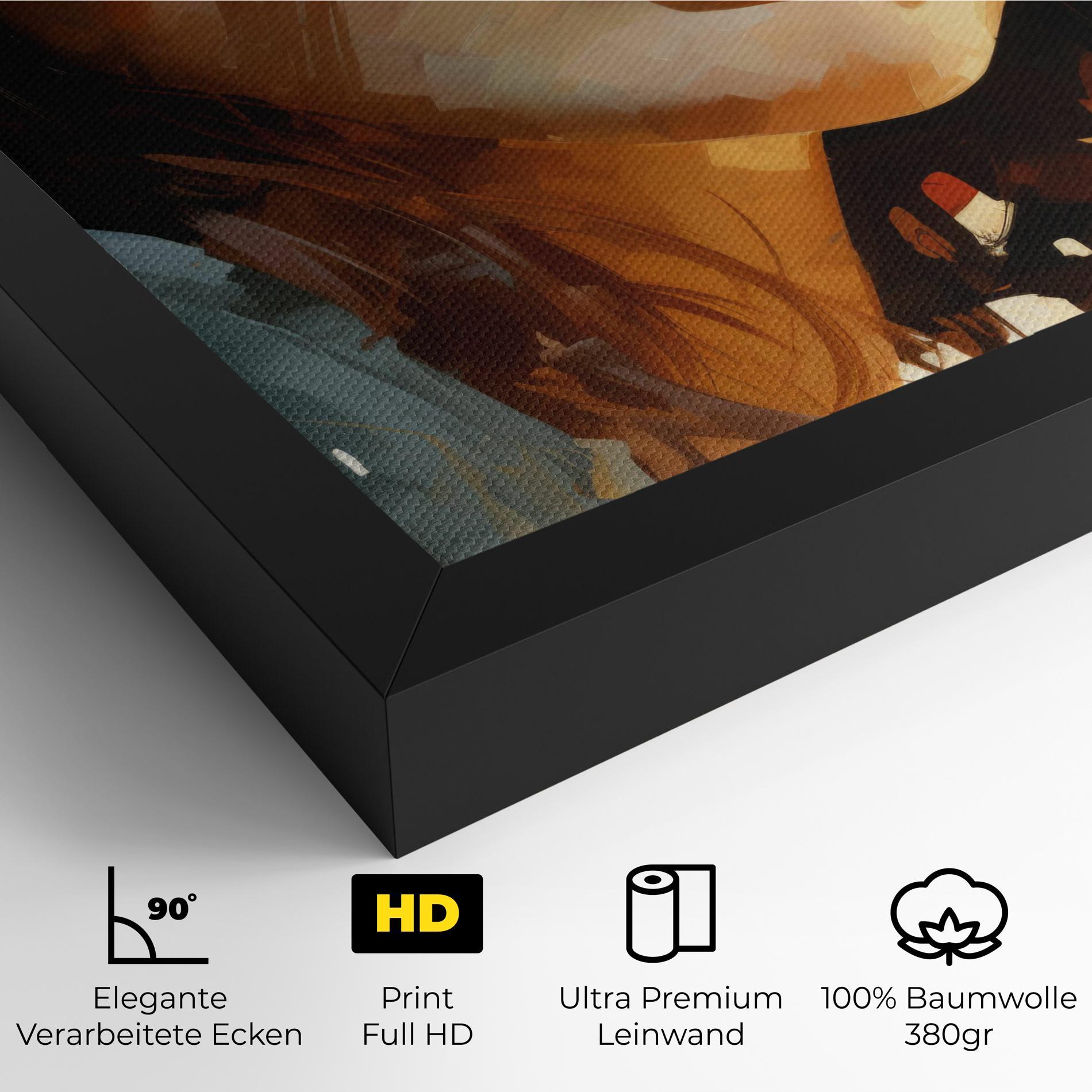 Leinwandbild Pretty Woman Portrait mockup 4