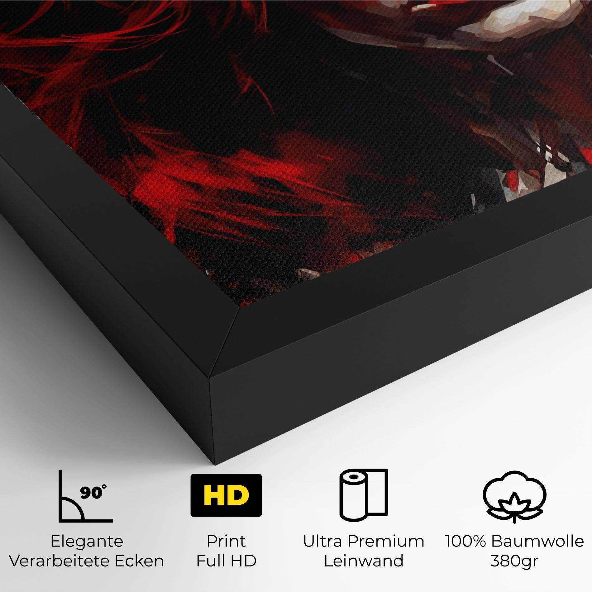 Leinwandbild Red Hair Smoky Eyes mockup 4