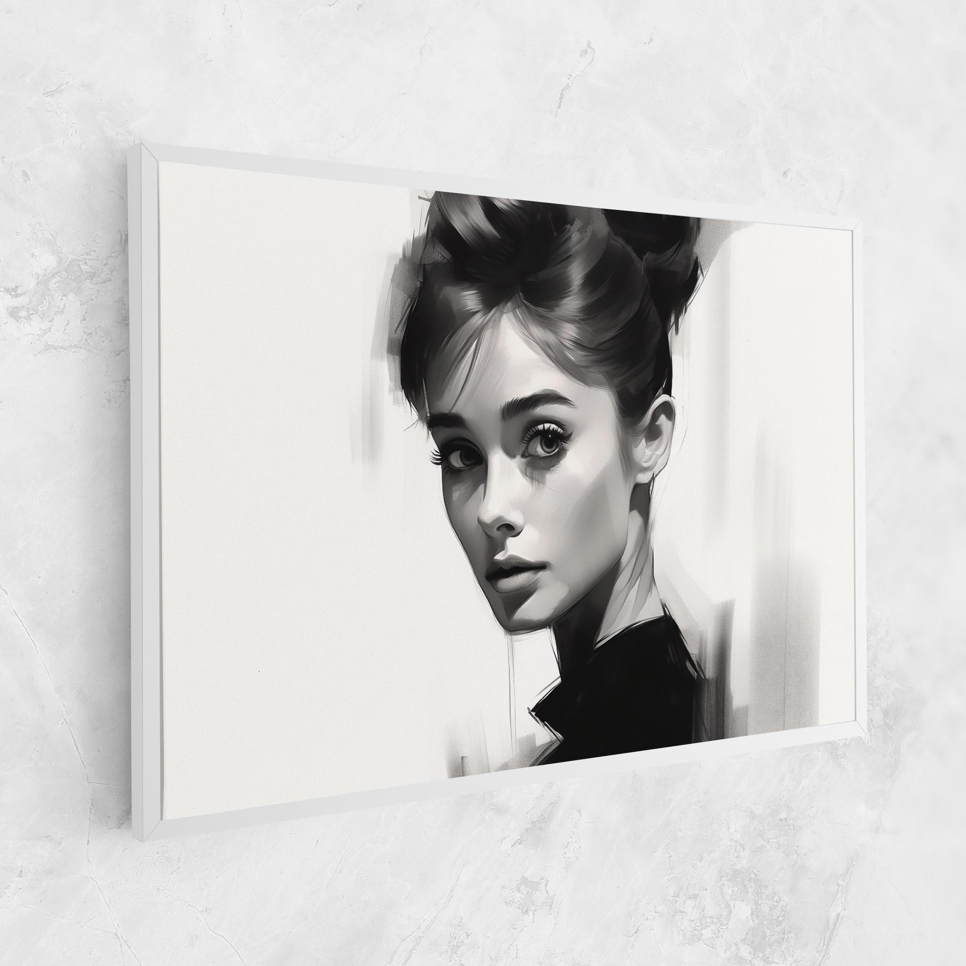 Leinwandbild Hepburn Portrait mockup 1