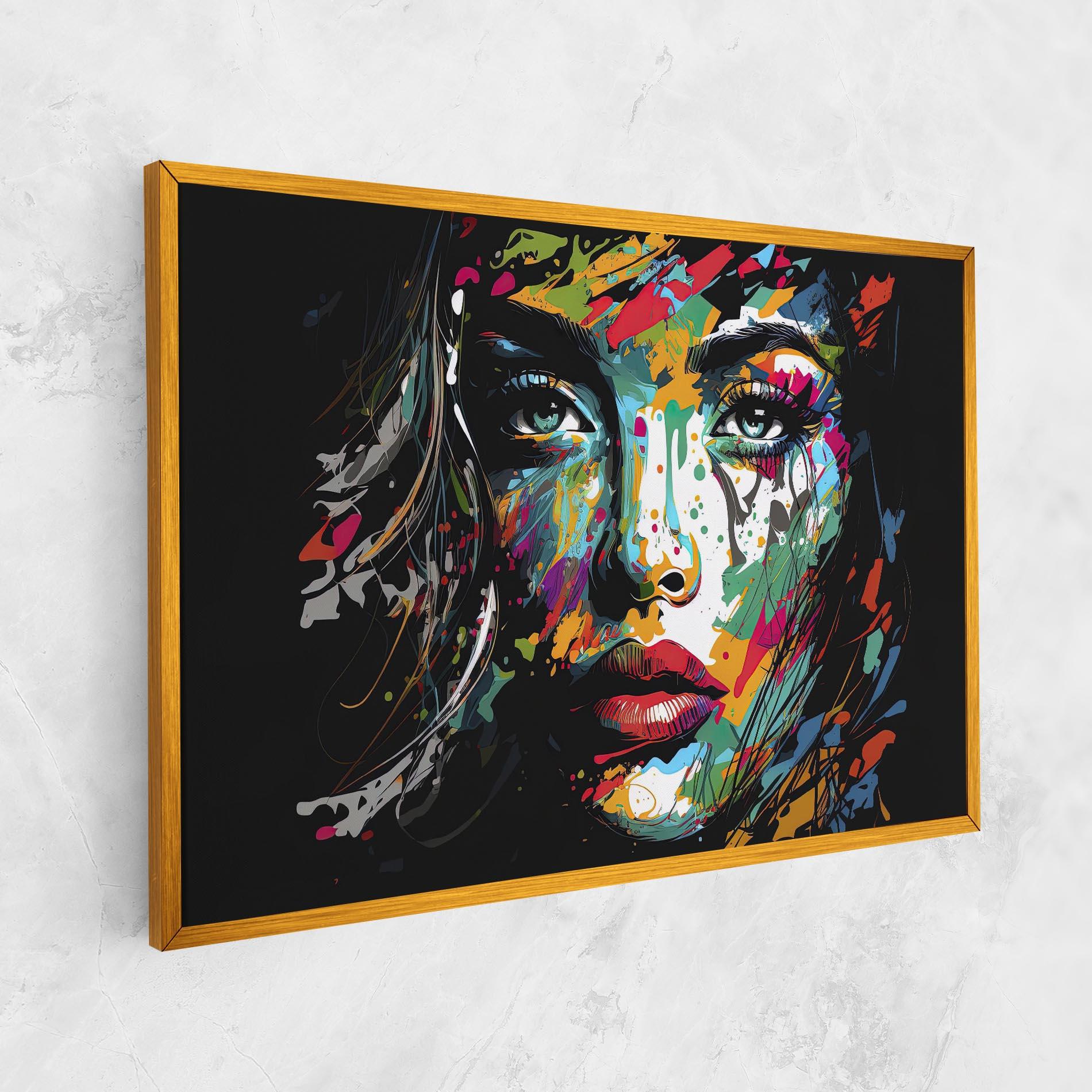 Leinwandbild Abstract Stylish Portrait mockup 1