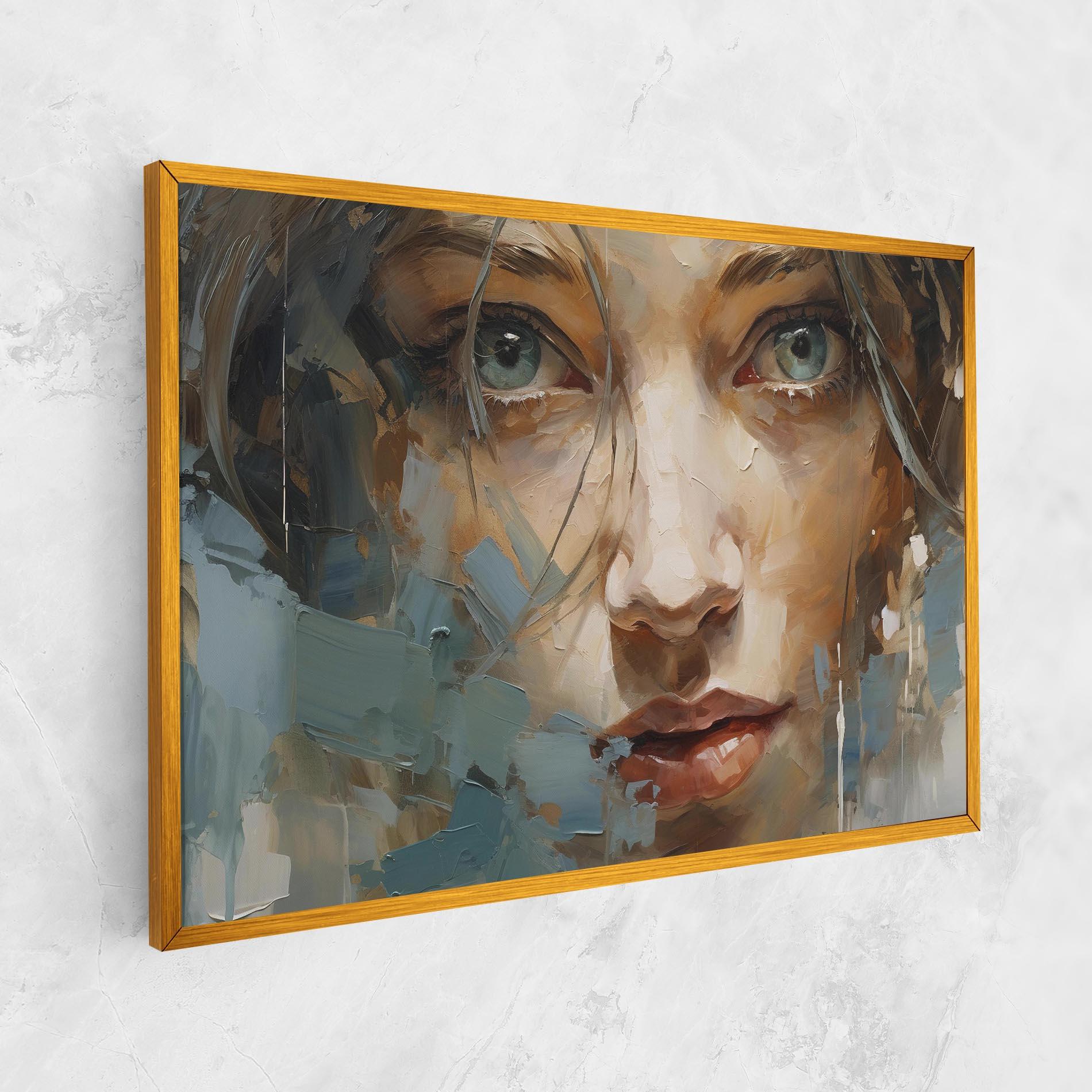 Leinwandbild Expressive Portrait mockup 1