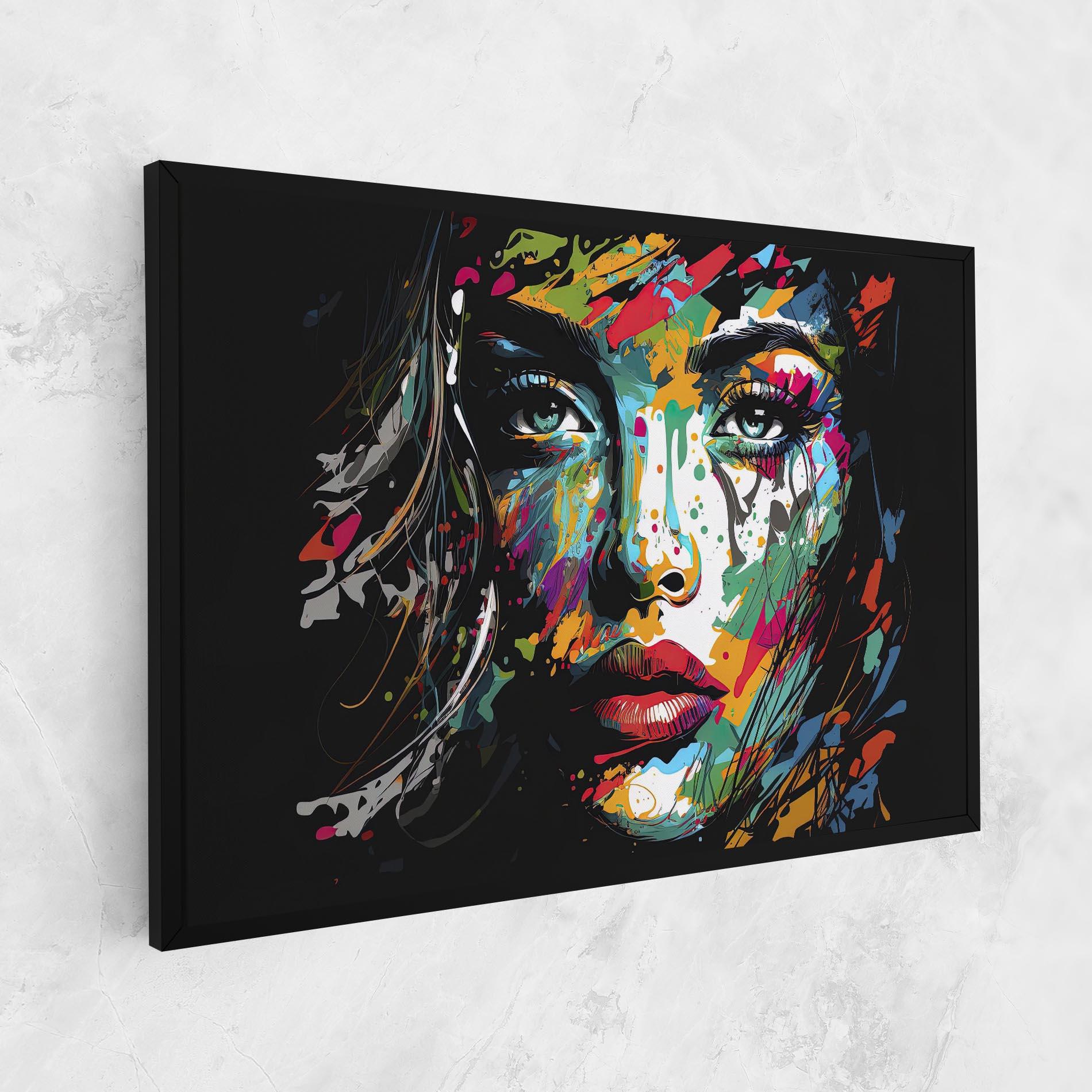 Leinwandbild Abstract Stylish Portrait mockup 1