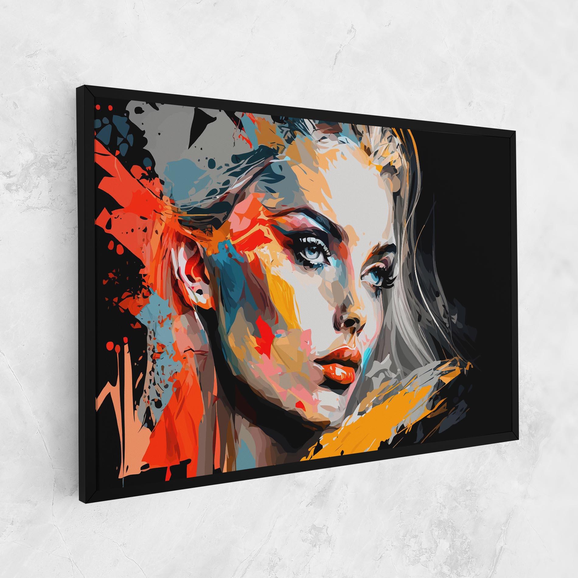 Leinwandbild Blue Eye Face mockup 1