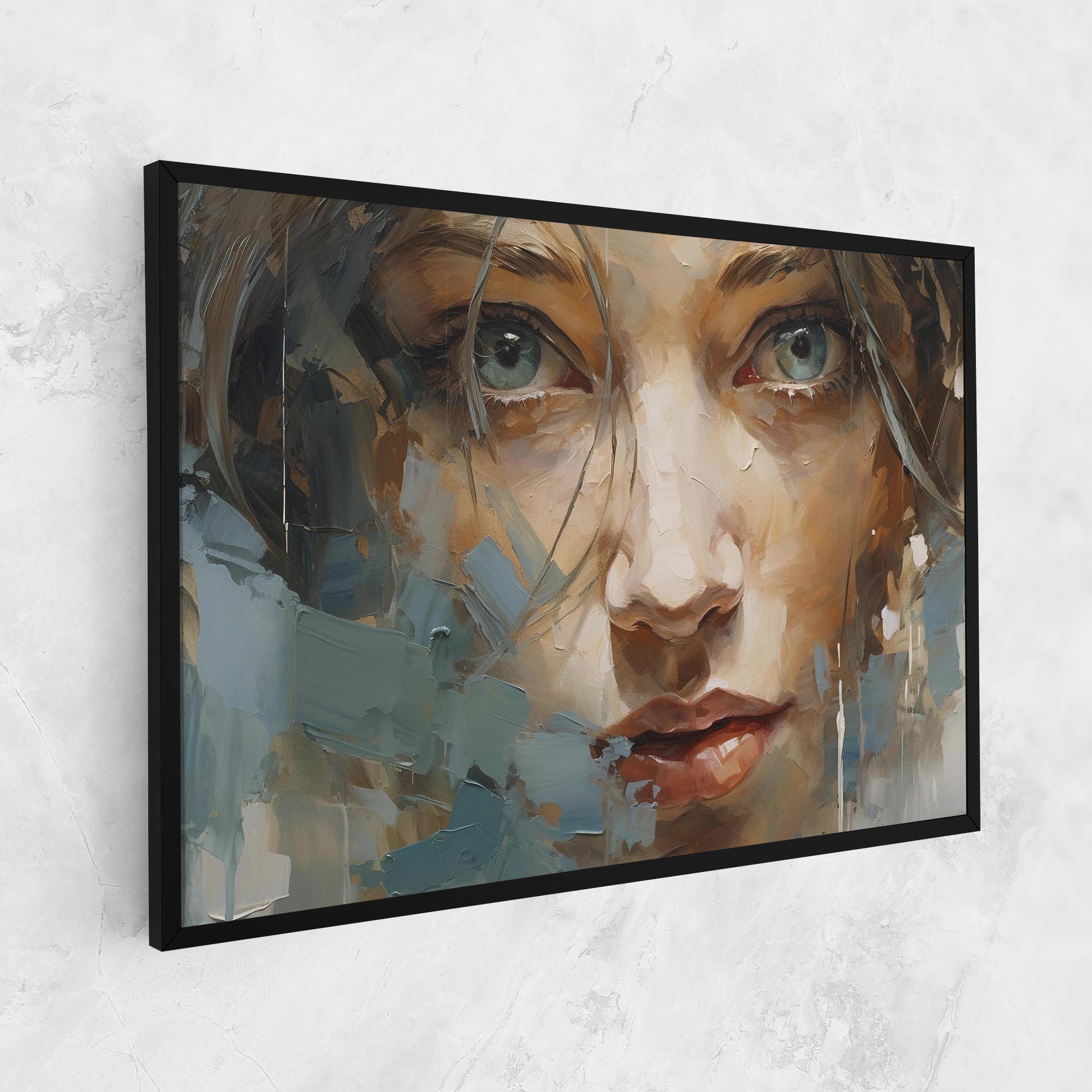 Leinwandbild Expressive Portrait mockup 1