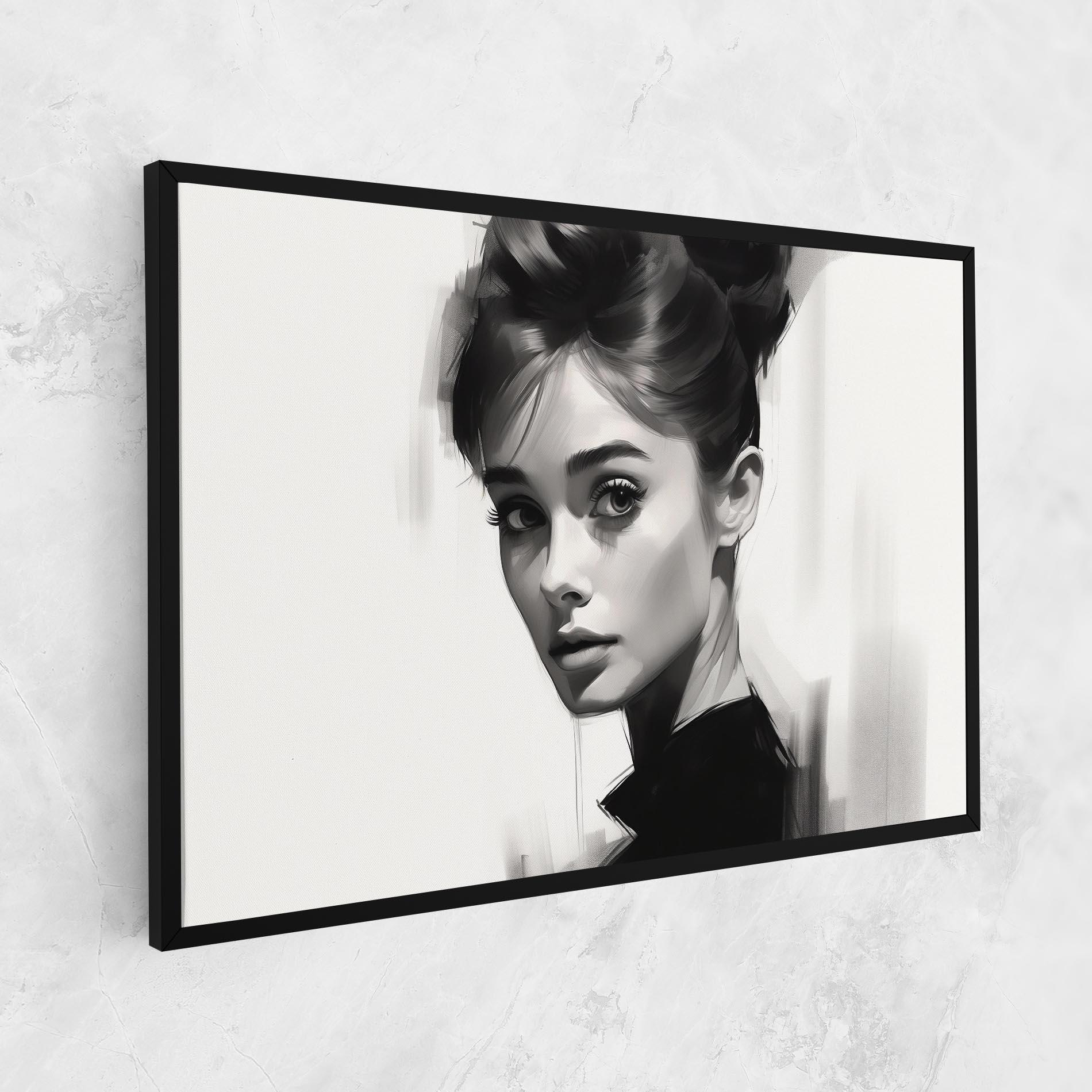 Leinwandbild Hepburn Portrait mockup 1