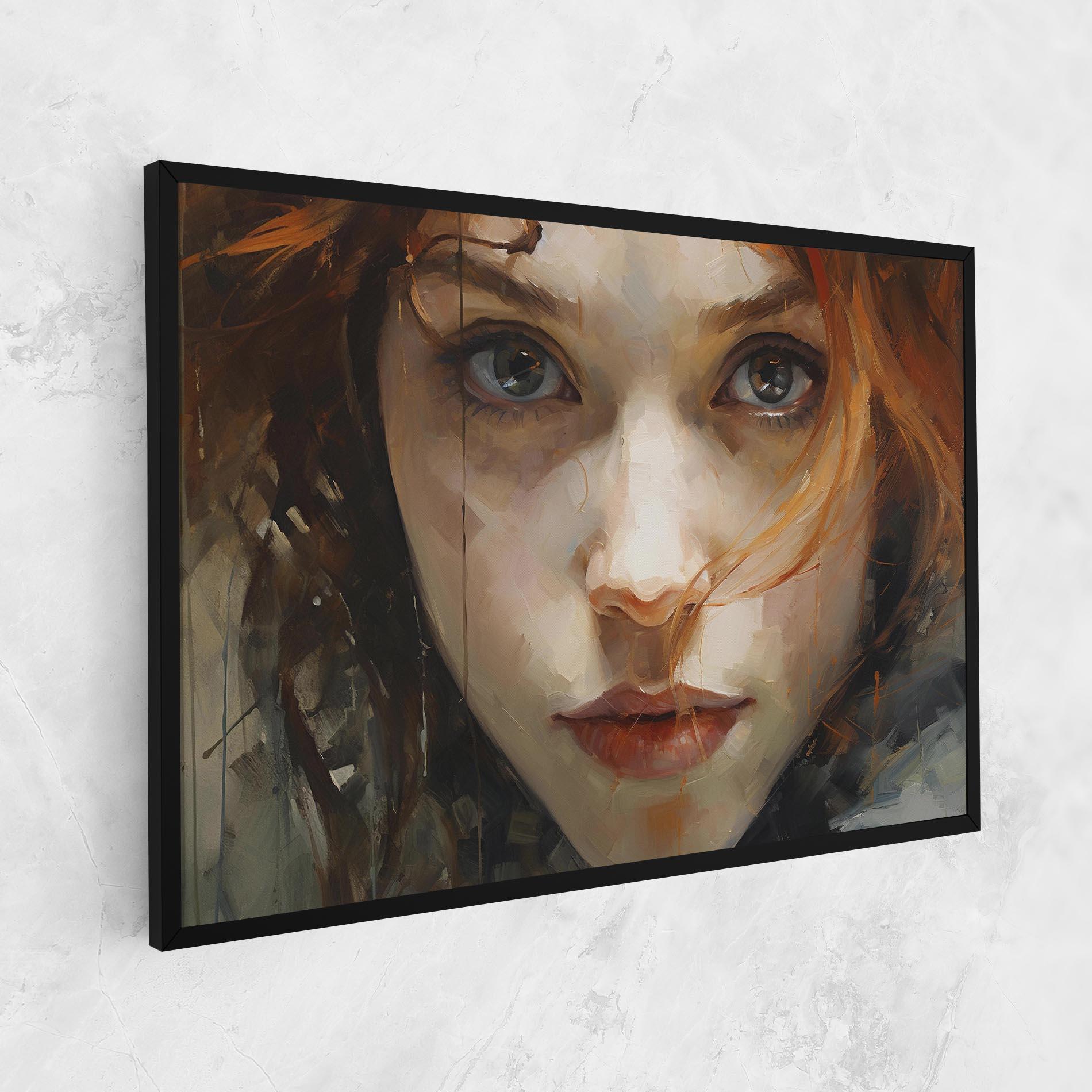 Leinwandbild Portrait Oil Painting mockup 1