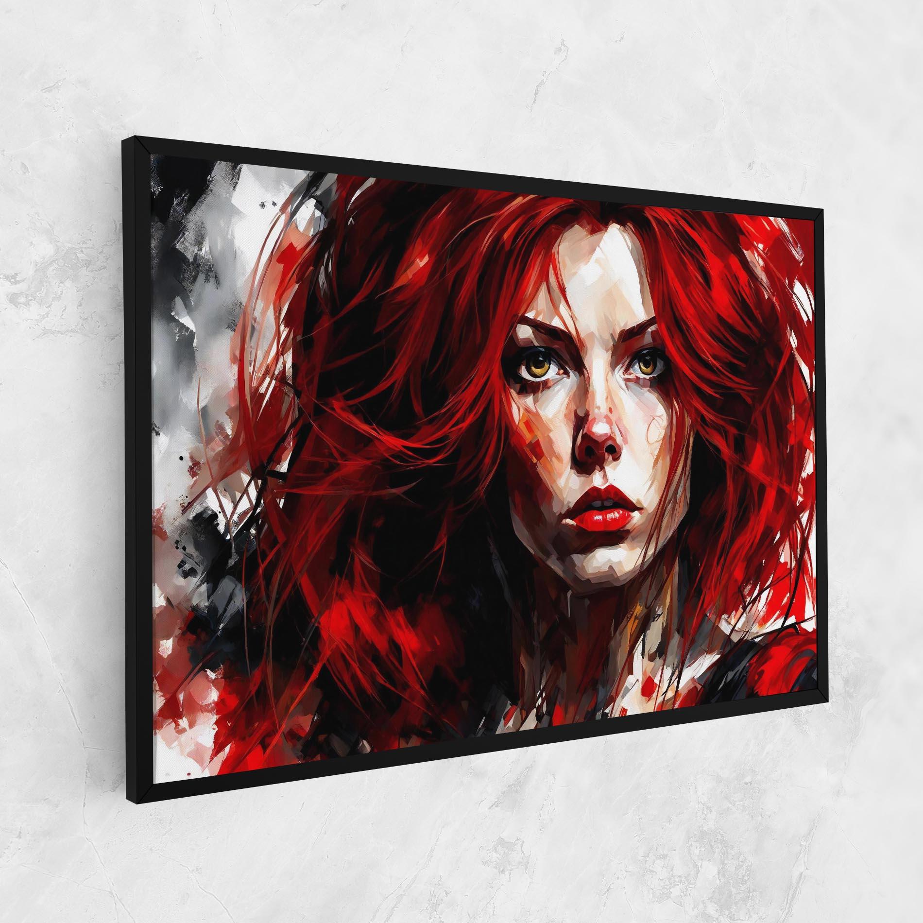 Leinwandbild Red Hair Smoky Eyes mockup 1