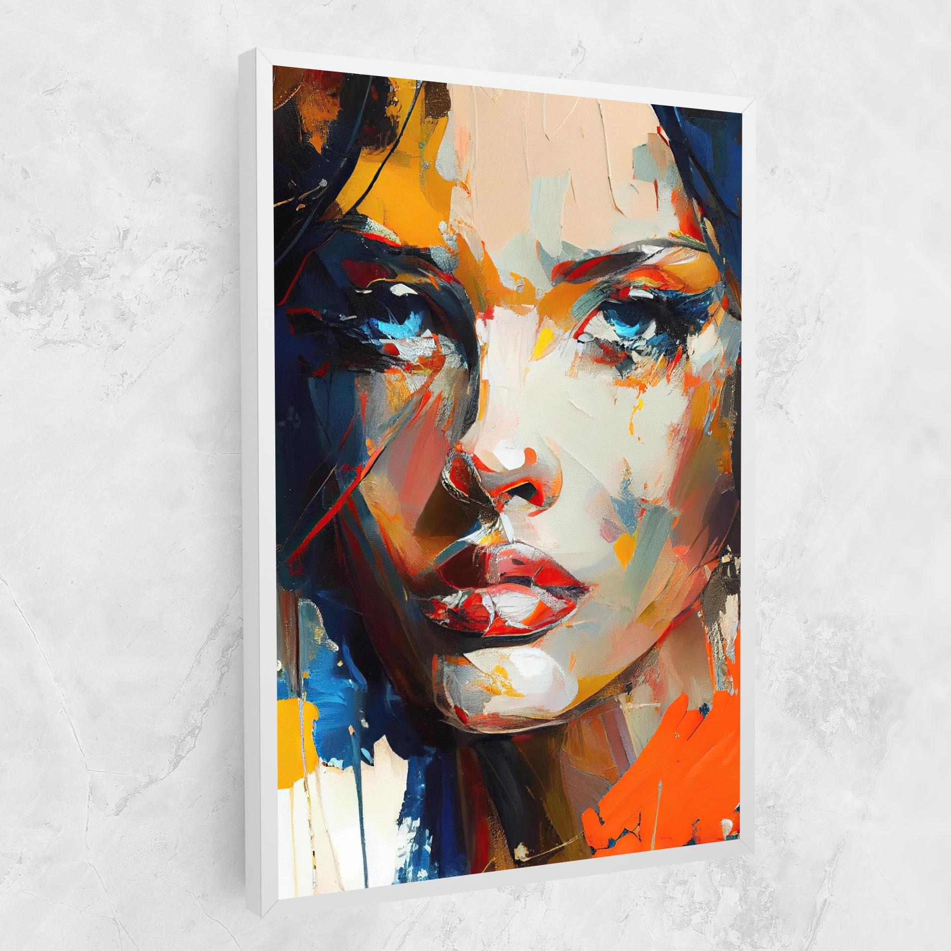 Leinwandbild Beautiful Brunette Woman mockup 1