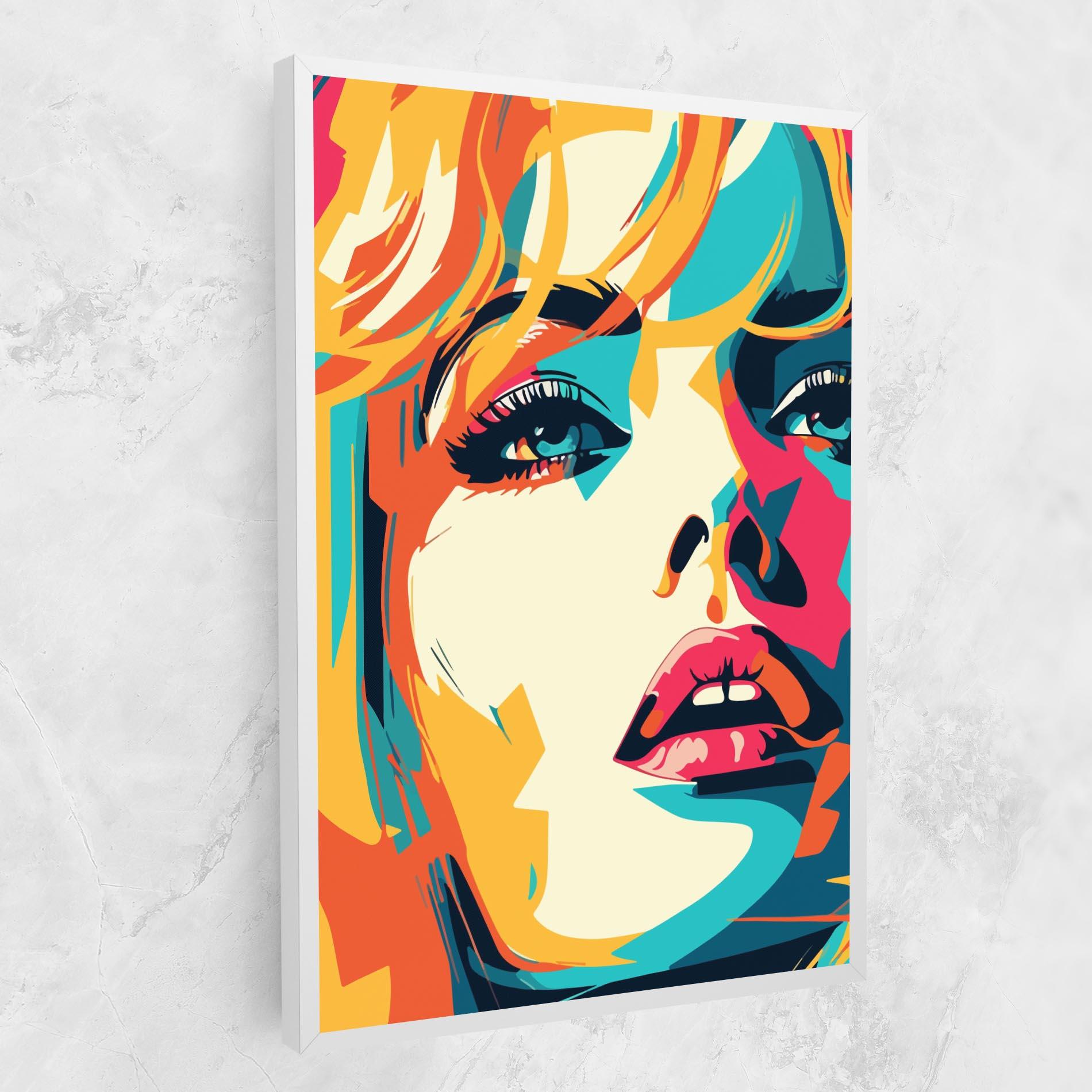 Leinwandbild Blonde Girl Portrait mockup 1