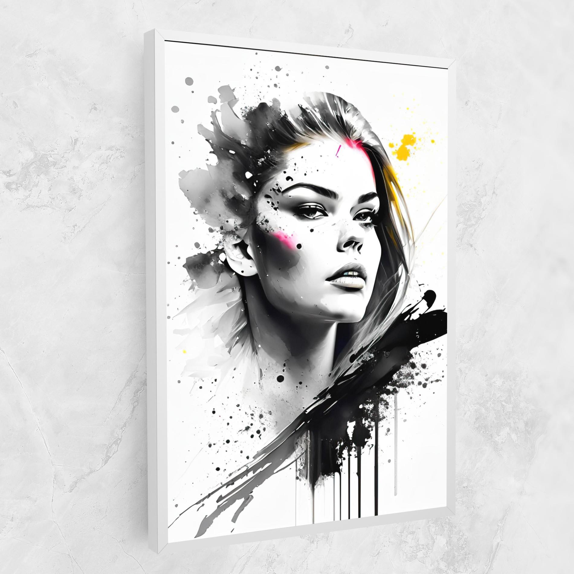 Leinwandbild Ink Splash Portrait mockup 1