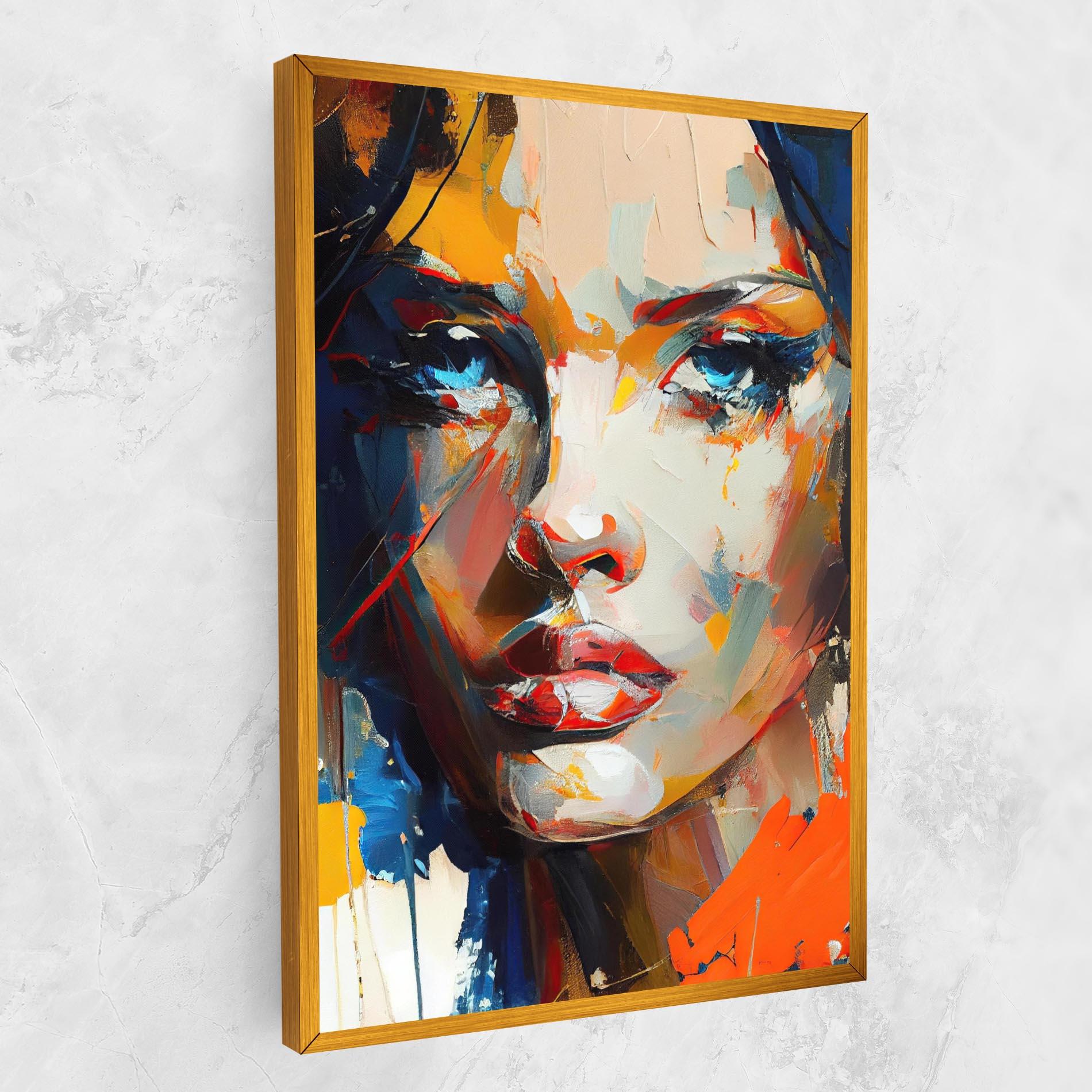 Leinwandbild Beautiful Brunette Woman mockup 1